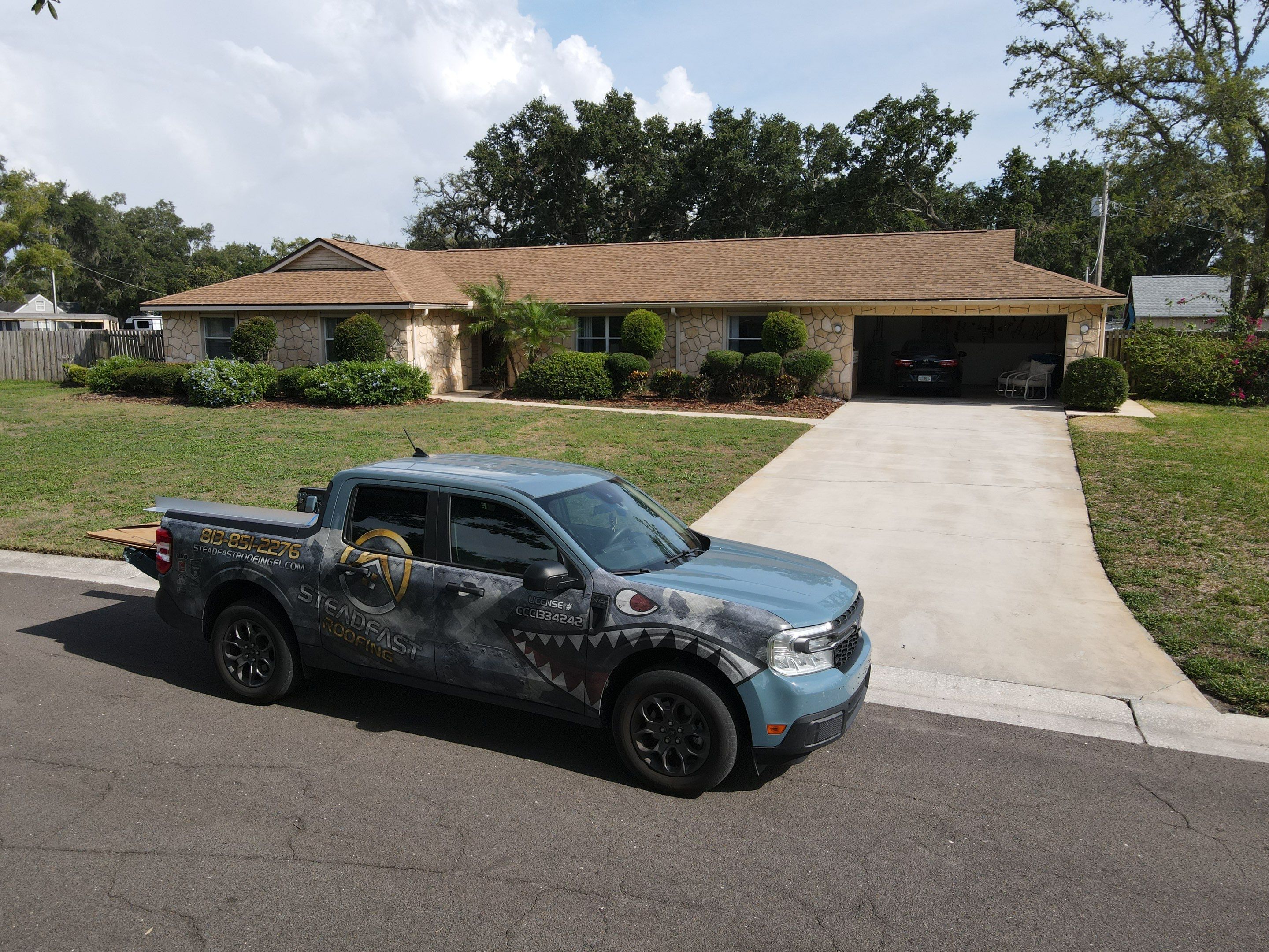 Roof Replacement in Brandon, FL. by Steadfast Roofing