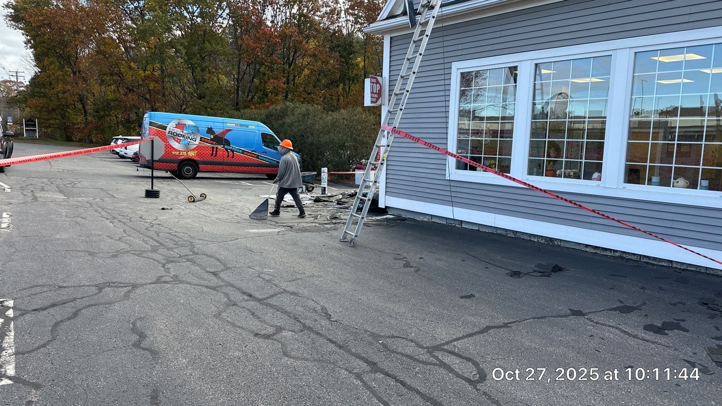 Acton EPDM Roof Edge Reconstruction with Tapered Insulation System by Mighty Dog Roofing of Greater Middlesex County