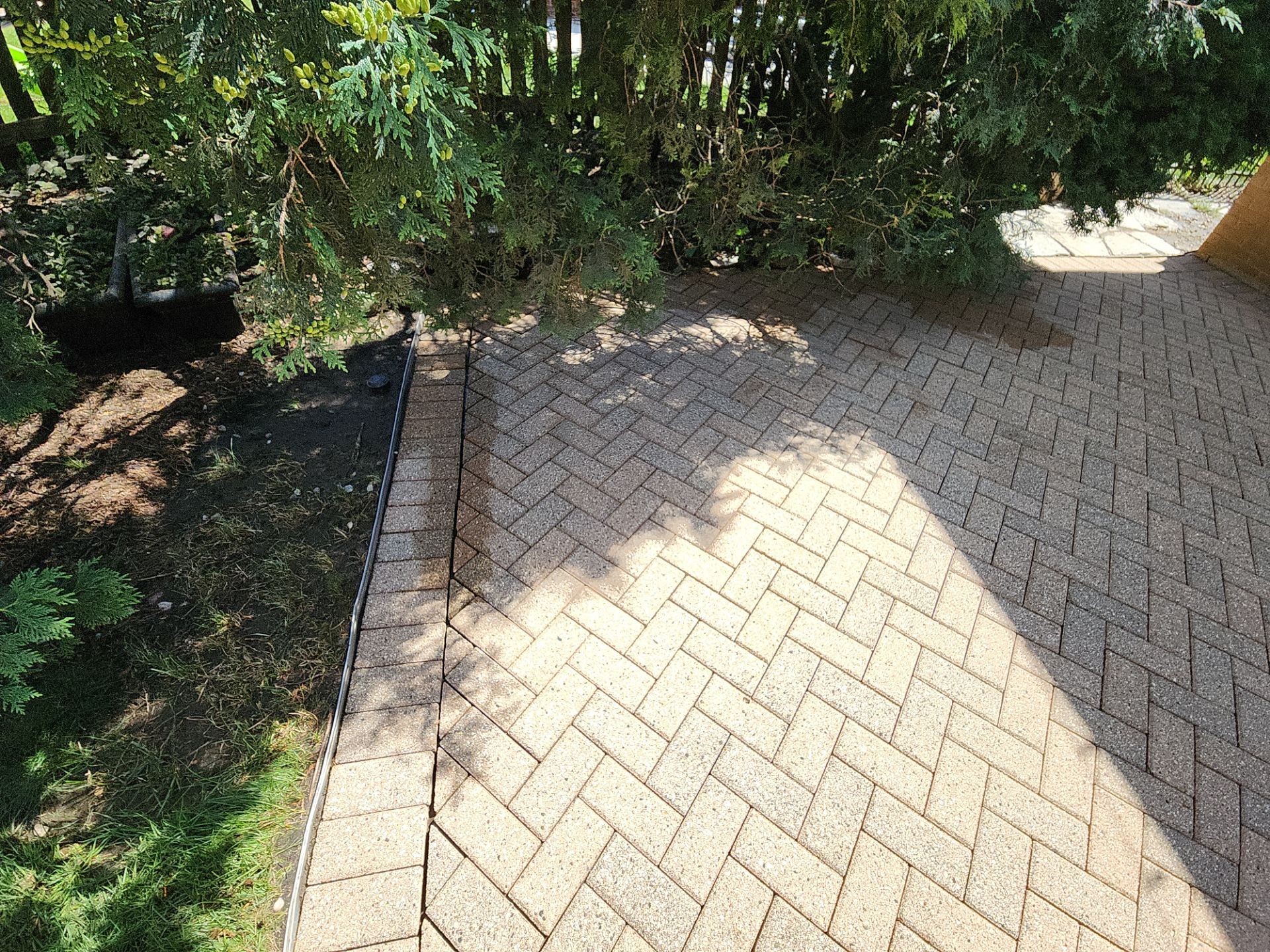 Brick paver cleaning  by Northern Power Washing LLC.