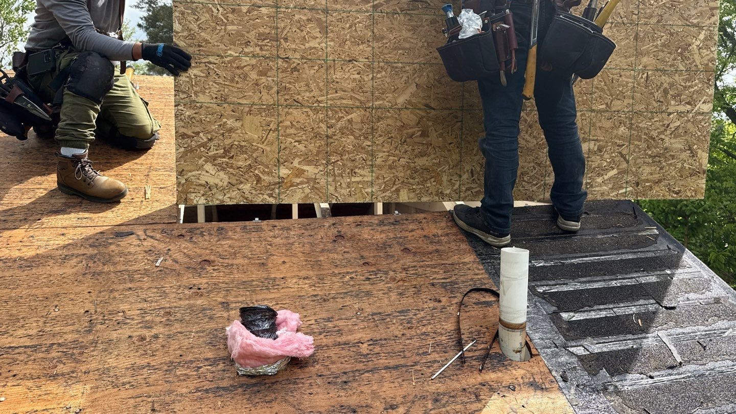 Roof Replacement using Owens Corning Desert Rose by 180 Contractors