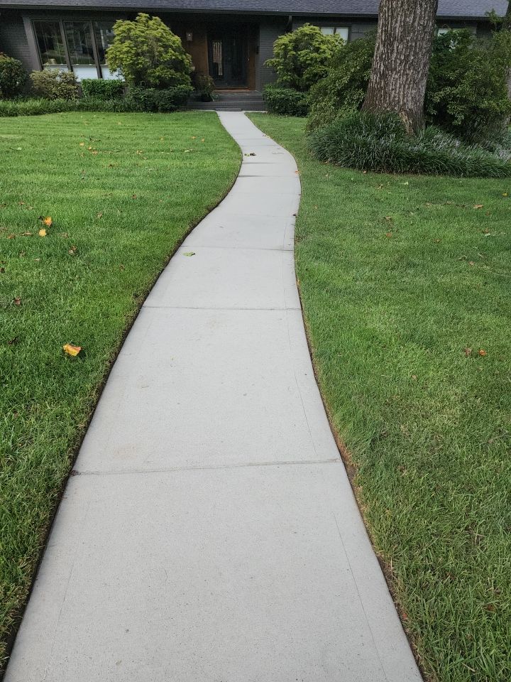 concrete Clean using cleaner by G&H Home Tech Pros LLC