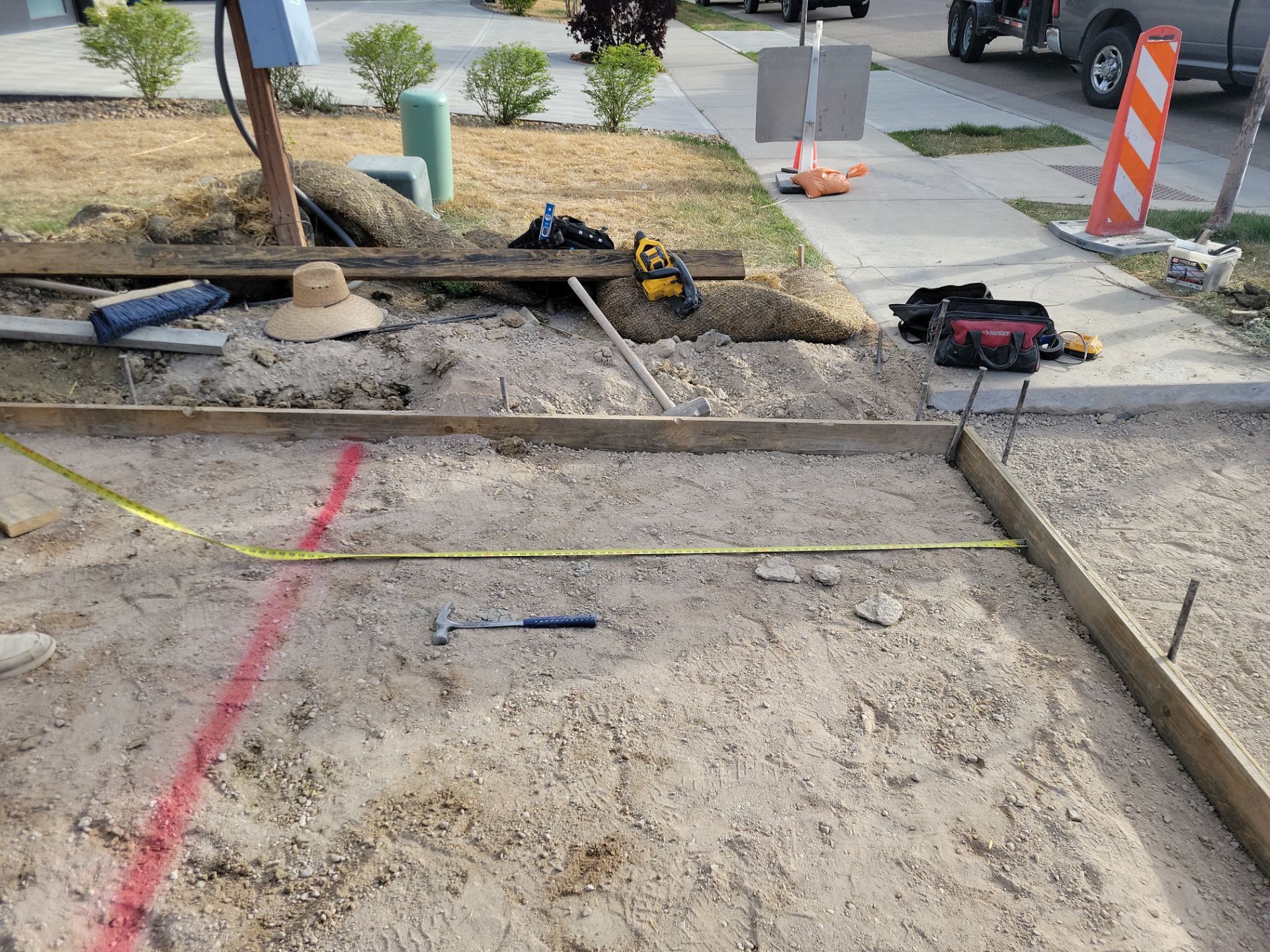 Stamped Concrete Patio and Custom Walkway Installation in Berthoud, Colorado by Center Line Concrete