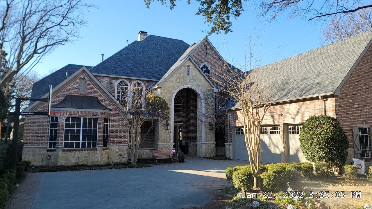 Insurance Claim Roof and Gutters using Owens Corning - Duration- Estate Gray -New Gutters - Exterior paint by AJ's Reliable Services LLC