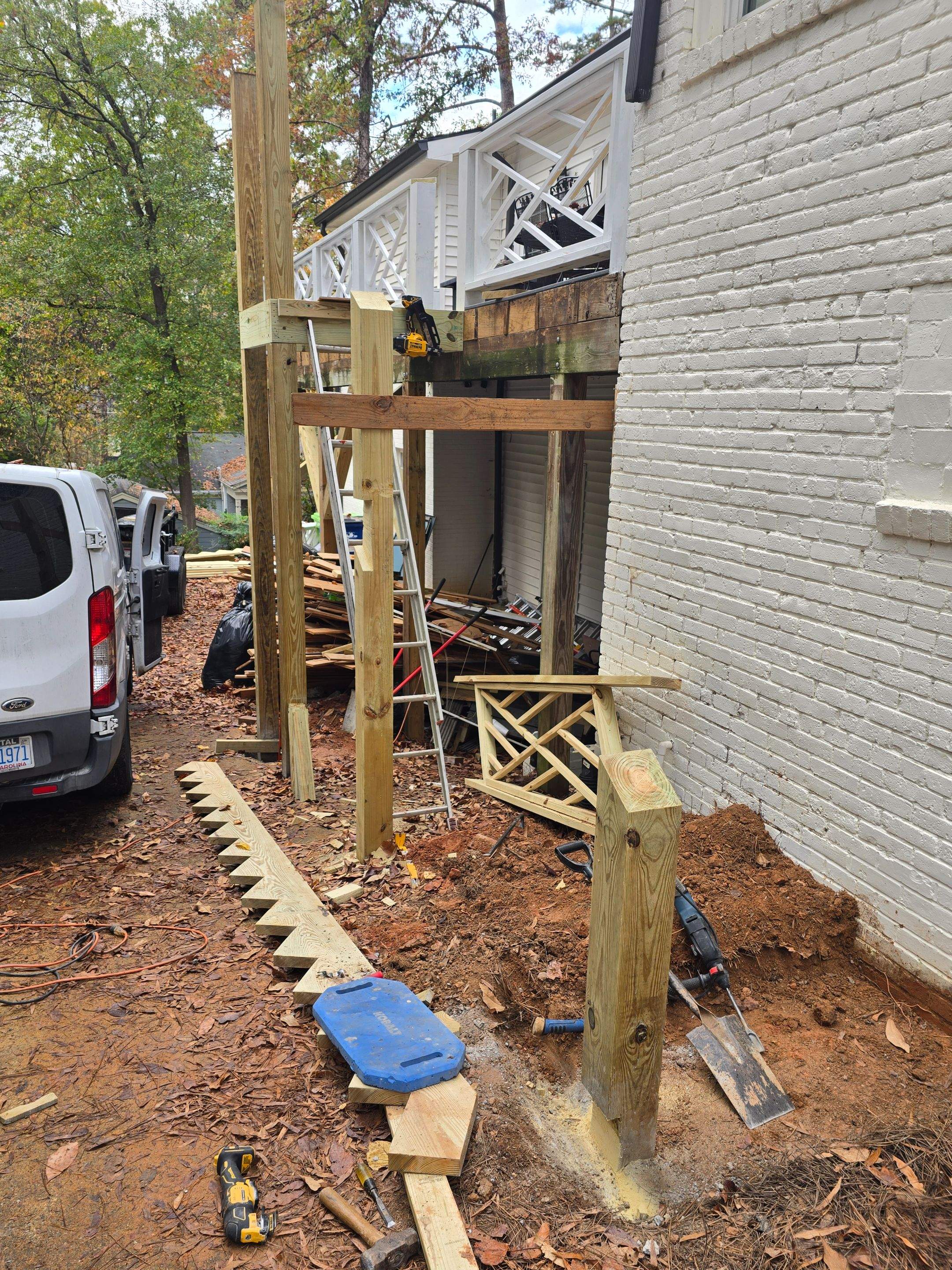 Custom Railings, Deck Support Installation, and Professional Deck Painting by Billy Weatherspoon Contractor