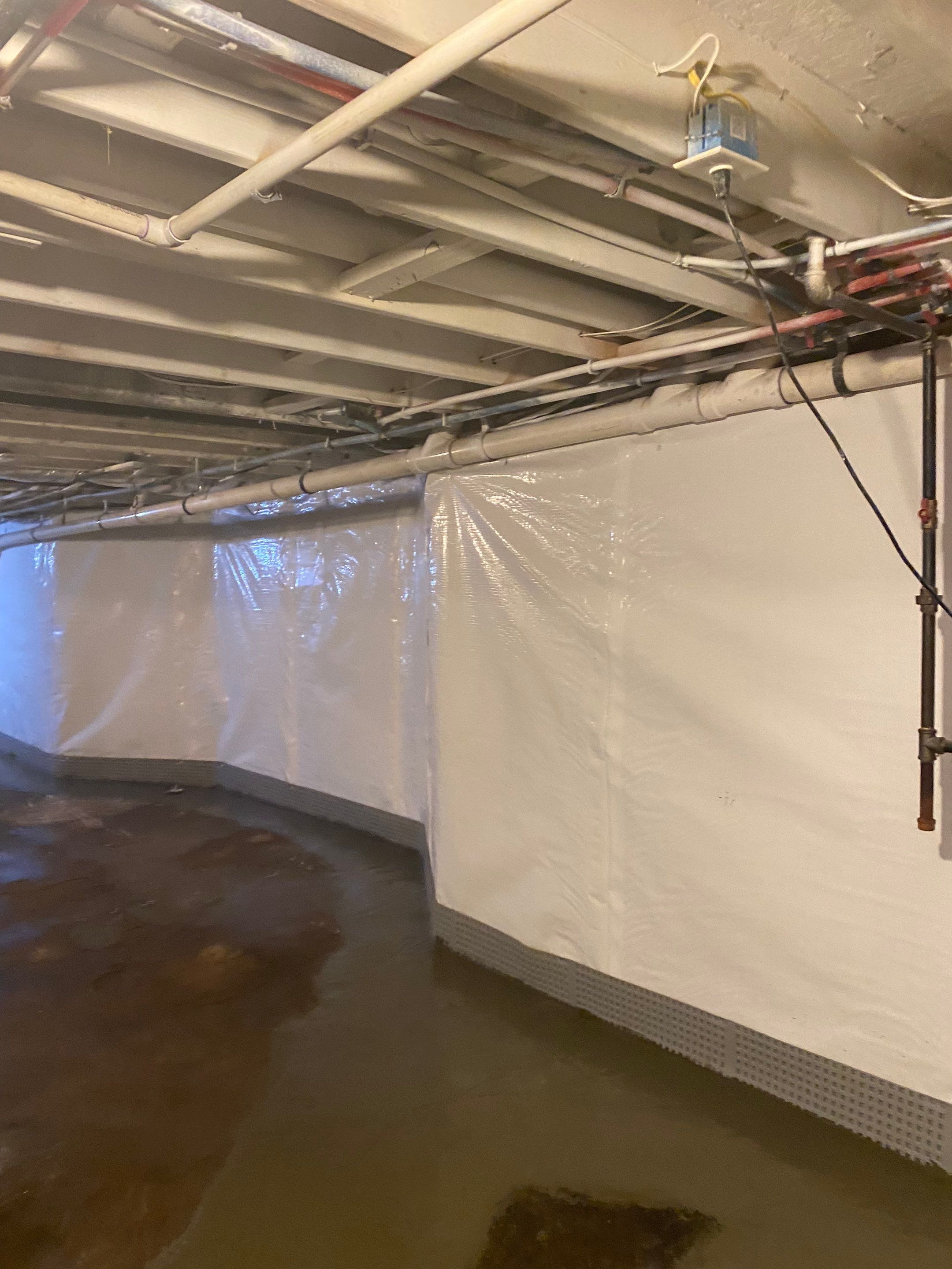 Interior French Drain & Wall Vapor Barrier in Newark, NJ  by Pure Service Pro, LLC 