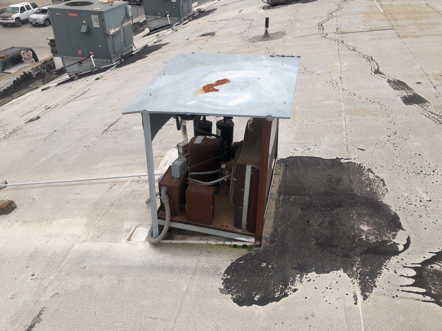 Spray foam and coatings using Conklin Benchmark/PUMA XL coatings and spray foam by Straight Edge Roofing Inc