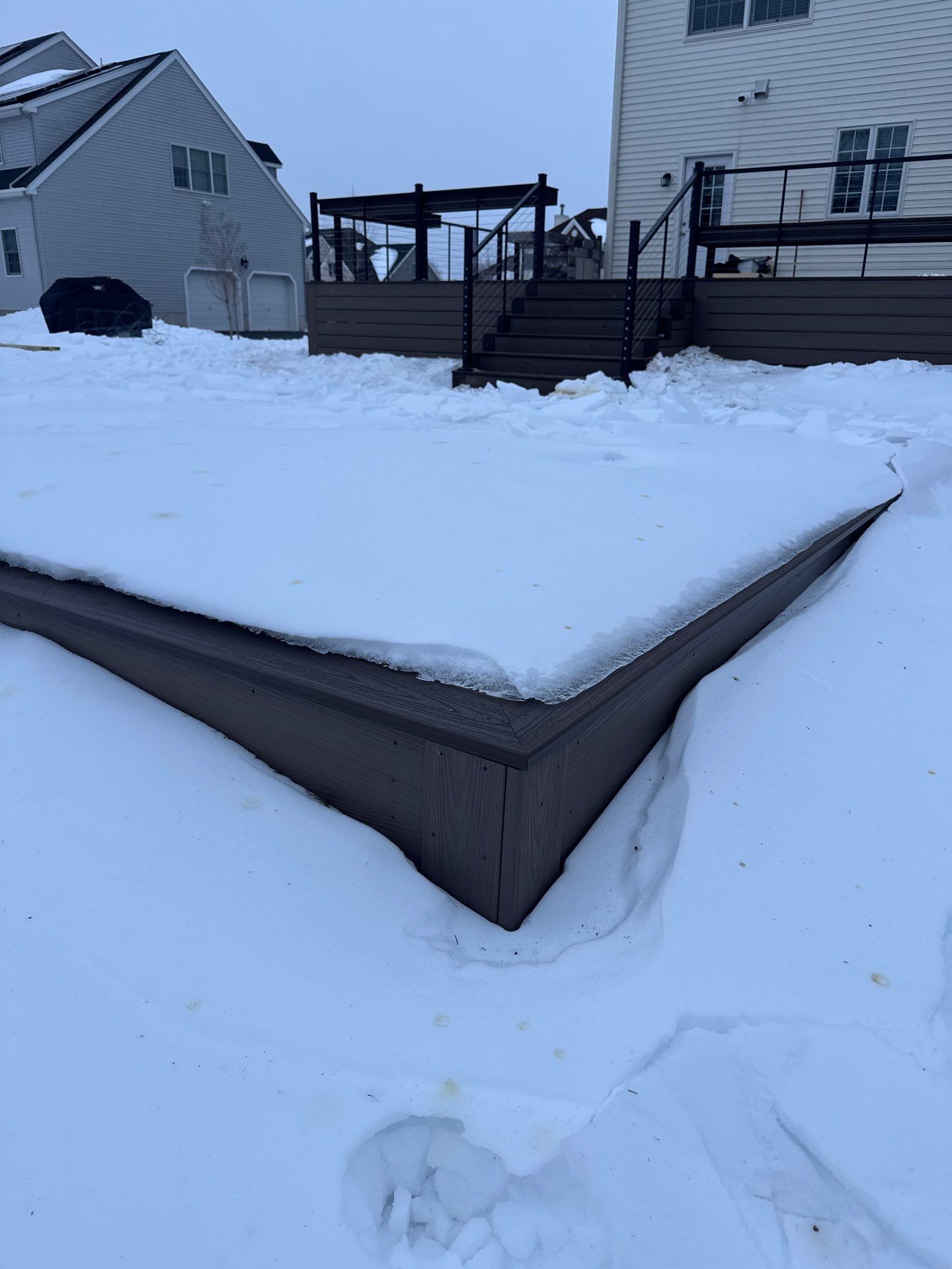 New Deck and outdoor Kitchen In Hillsborough , New Jersey by deck guardian