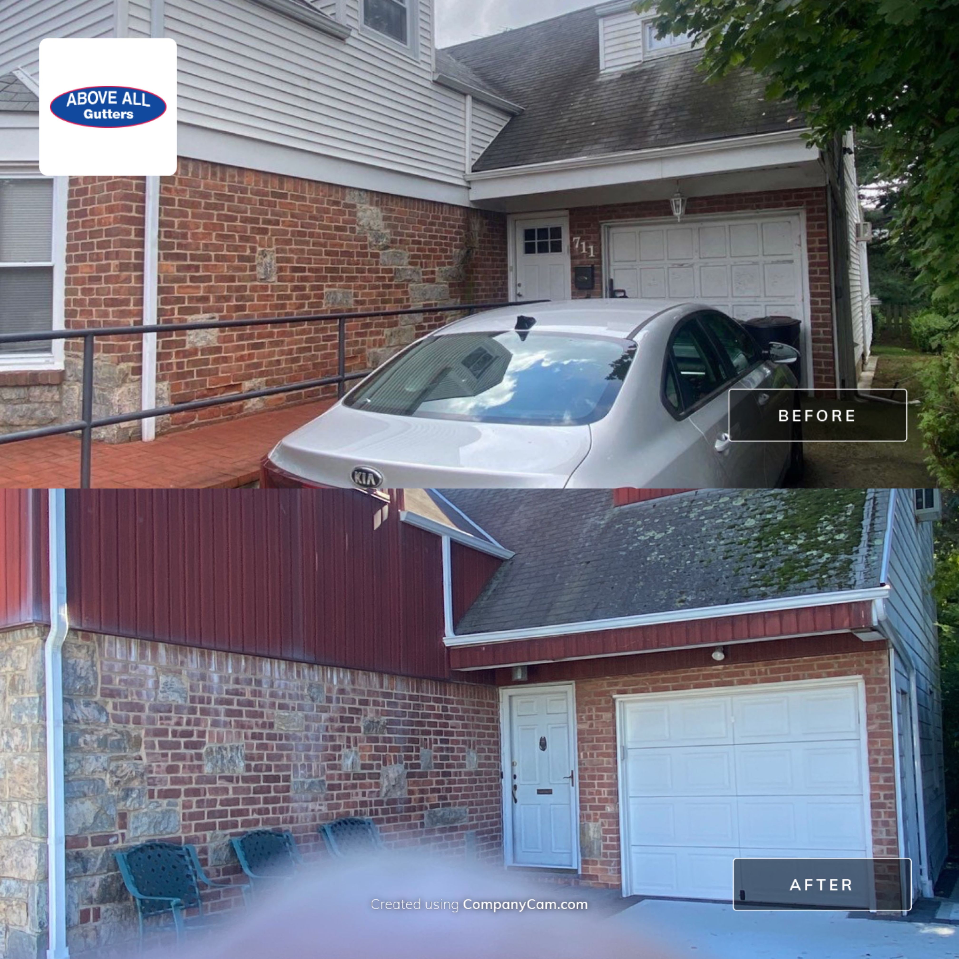 Remove and replaced old gutters and leaders. by Above All Gutters 