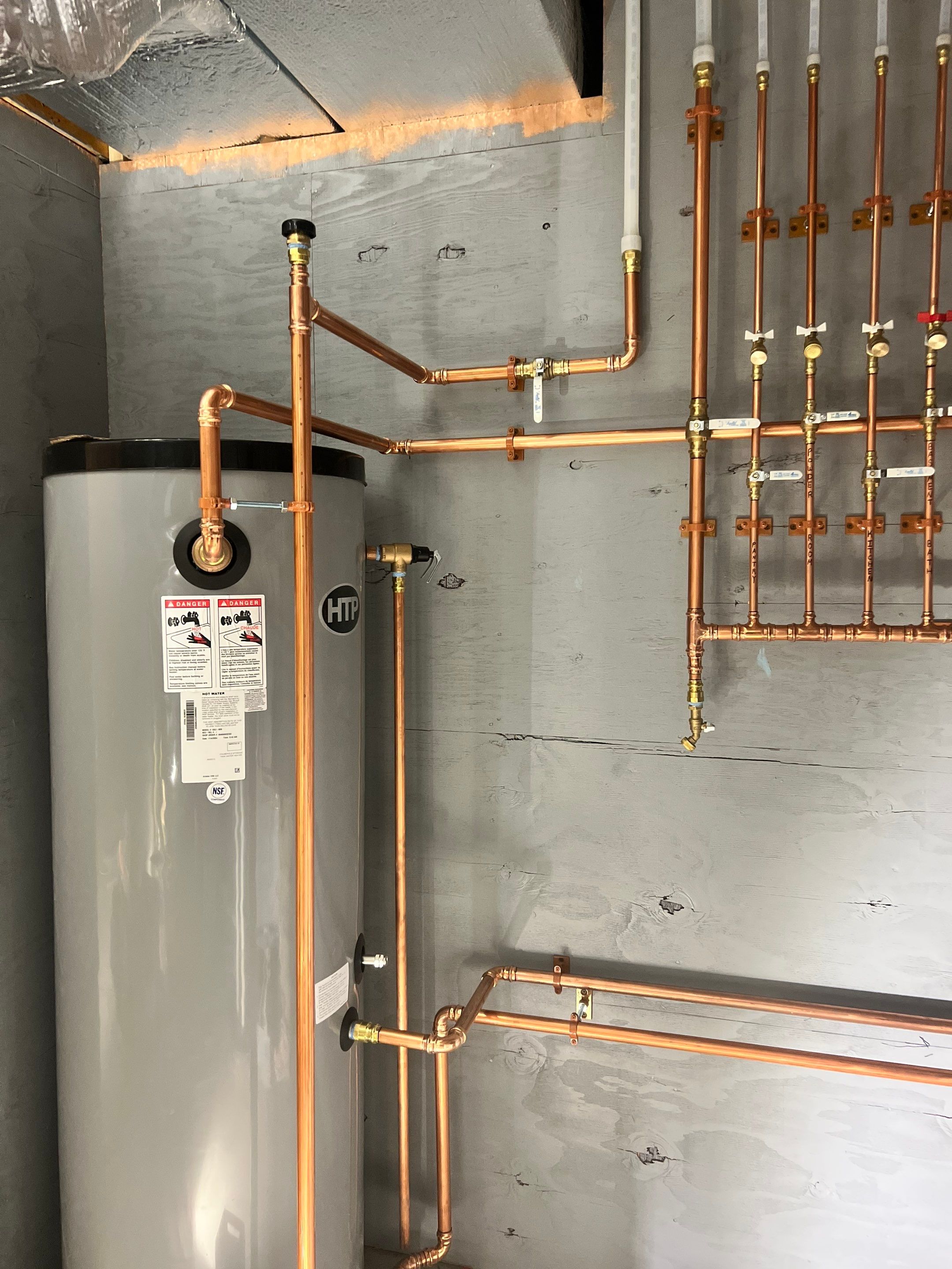 Water Heater Installation, Gas Piping, and Plumbing Completion — North Reading, MA by FAGONE MECHANICAL
