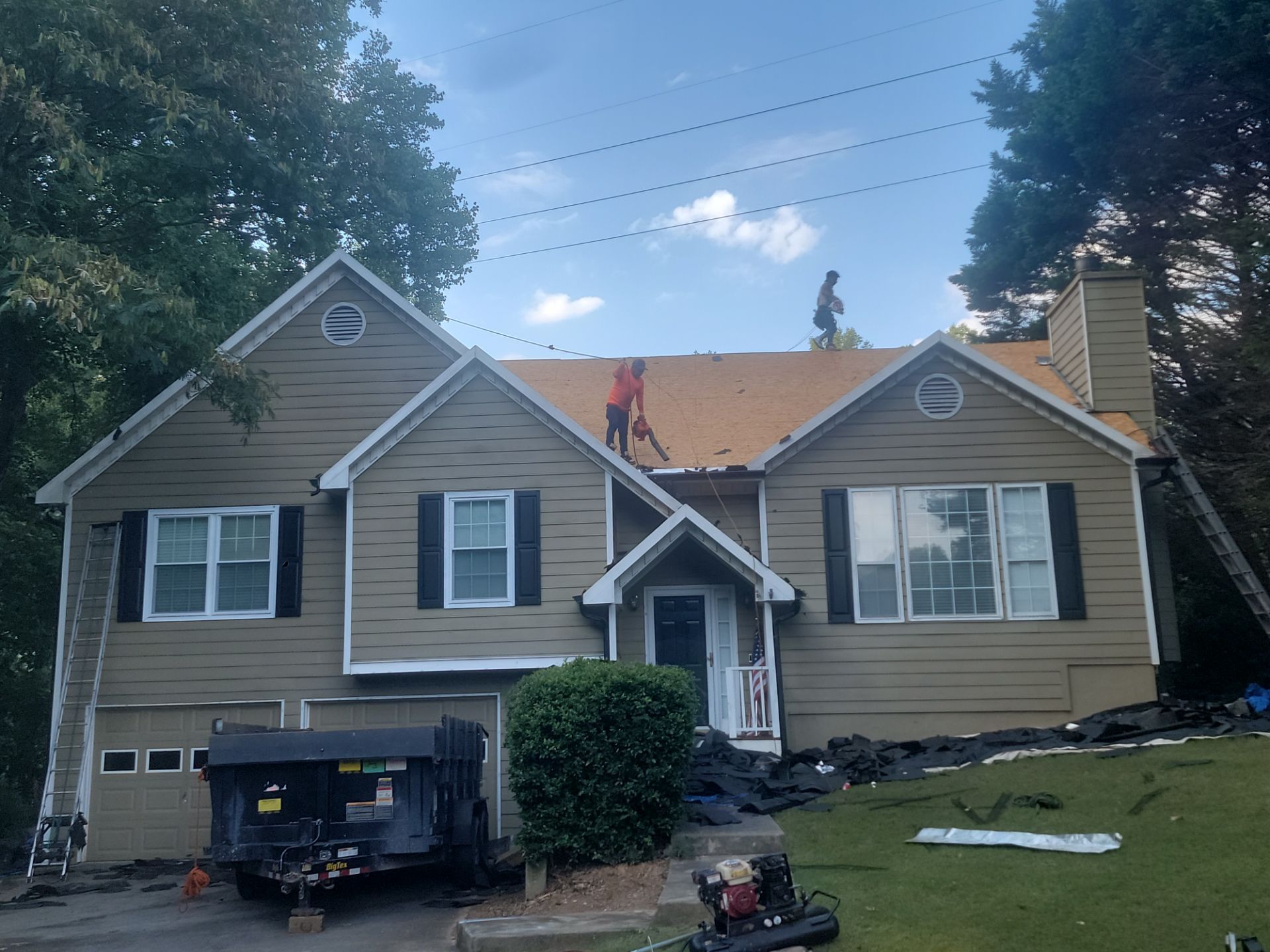 Residential Roof Replacement using Owens Corning Onyx Black by Inspector Roofing and Restoration