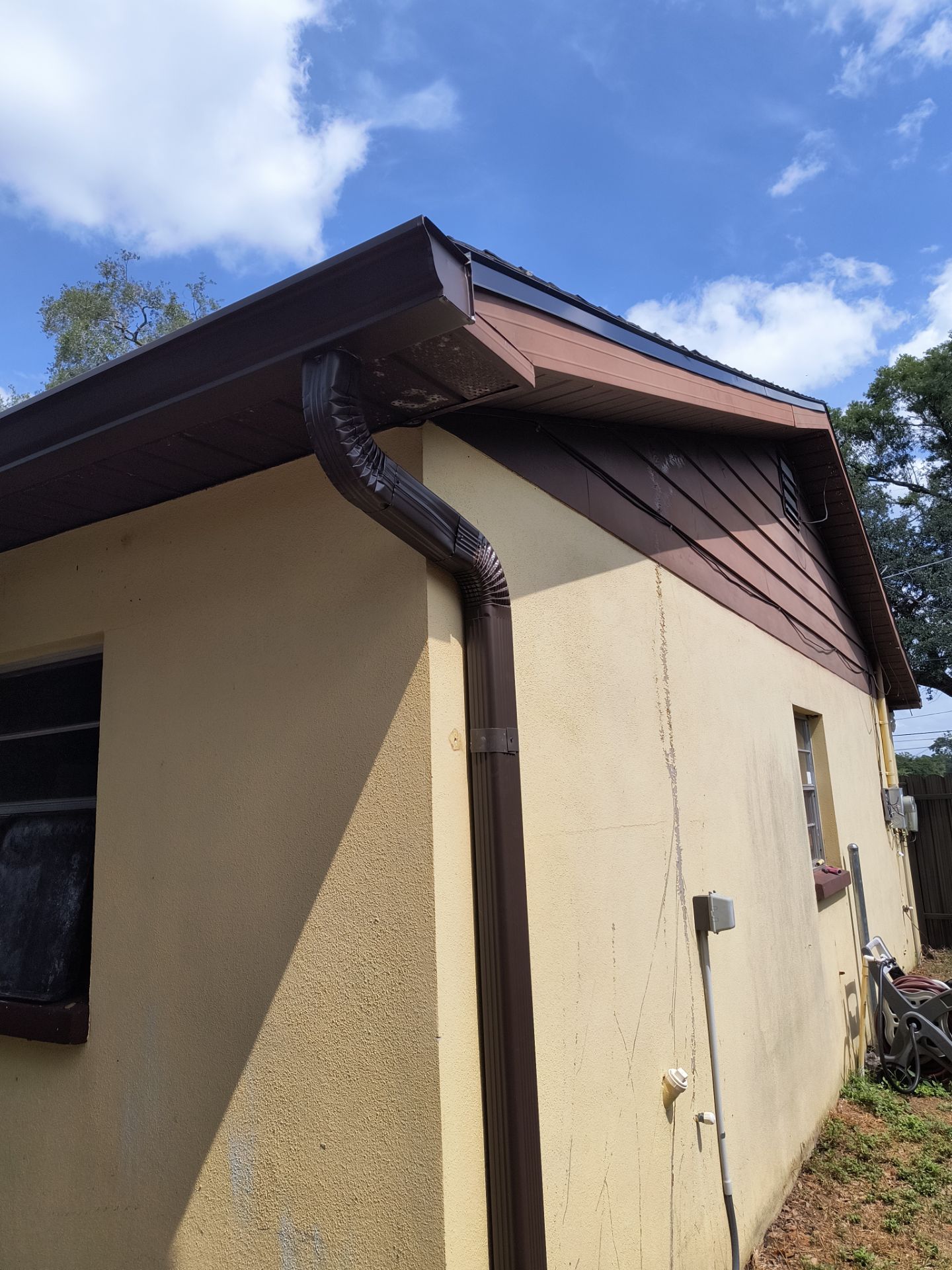 Musket Brown 6-Inch Gutters in Tampa FL by Gutter Professors