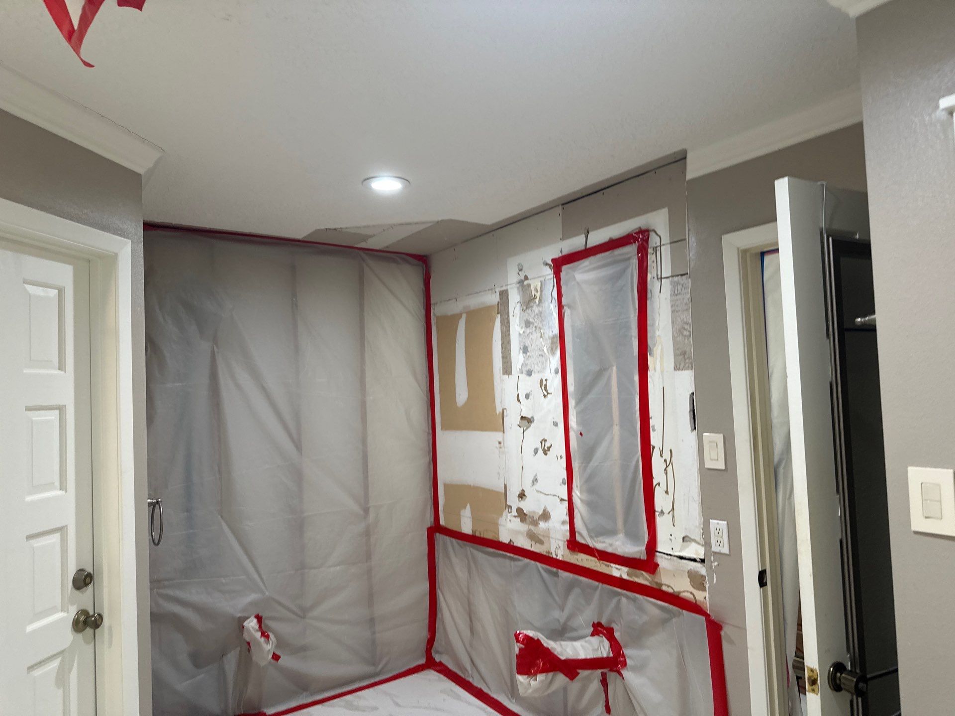 Bathroom Remodel with Water Mitigation Equipment | LT Contractors by L&T General Contractors and Restoration INC