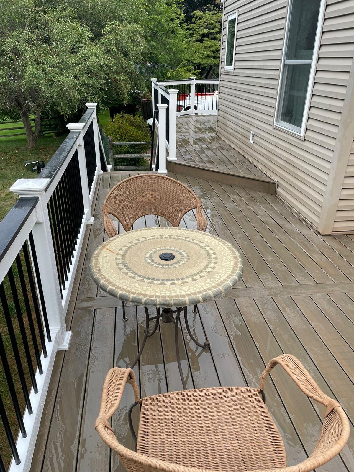 Deck Resurface using Deckorators Vista decking - color Dunnewood by deck guardian