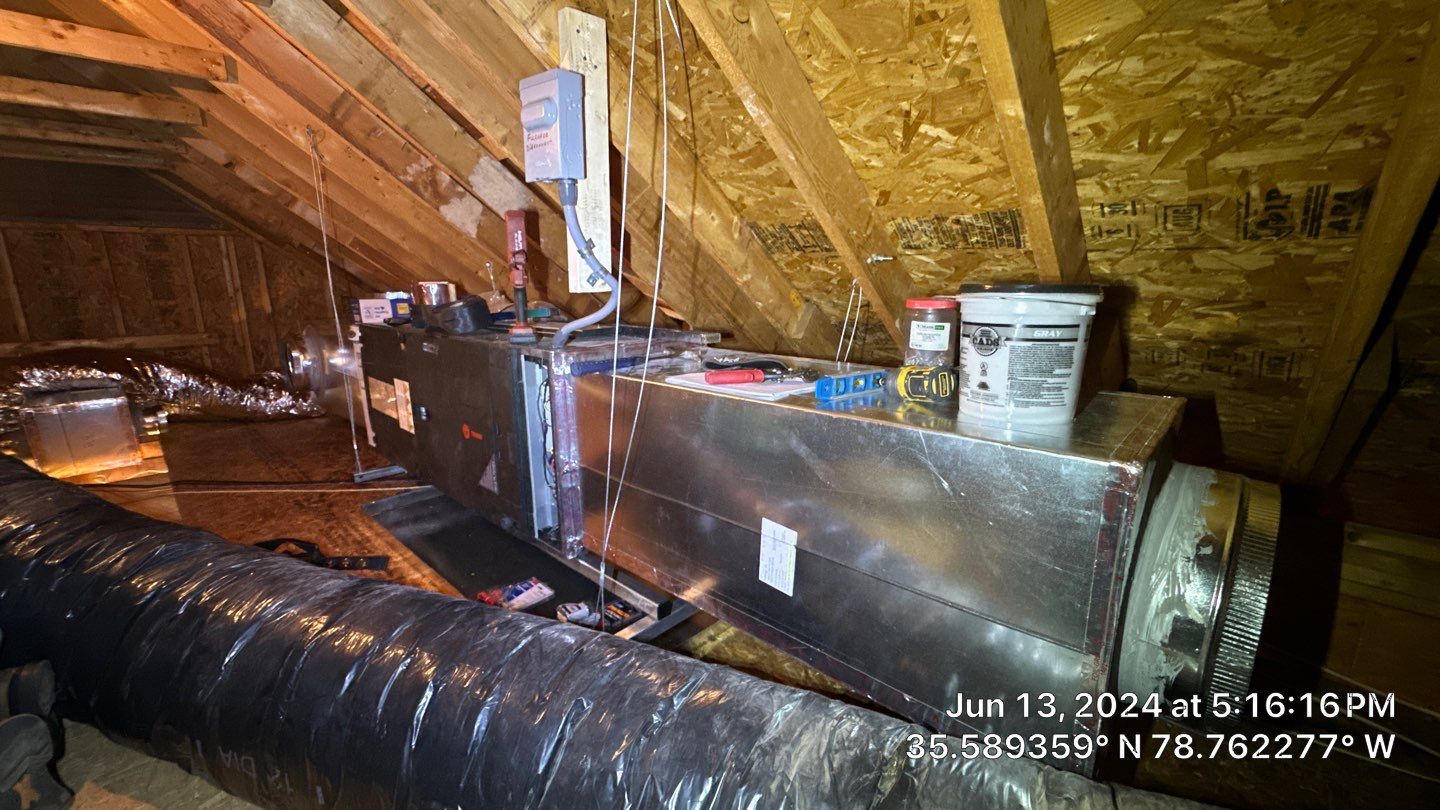 2 Trane XV20i Split System Install by Nick's Mechanical LLC.