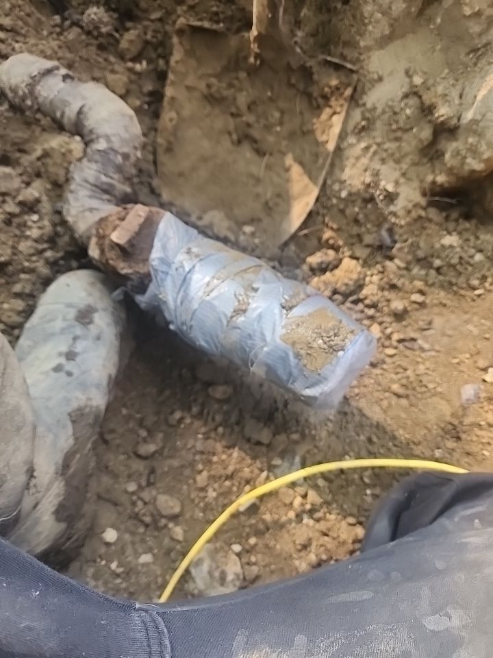 Replace failed gas line from gas connection at street to new meter by Sureway Comfort John Wilcox Plumbing Heating Cooling