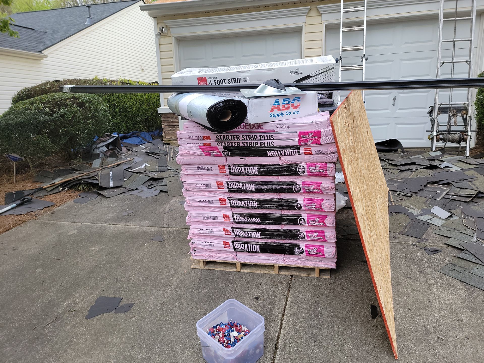 Residential Roofing Installation using Owens Corning by Inspector Roofing and Restoration