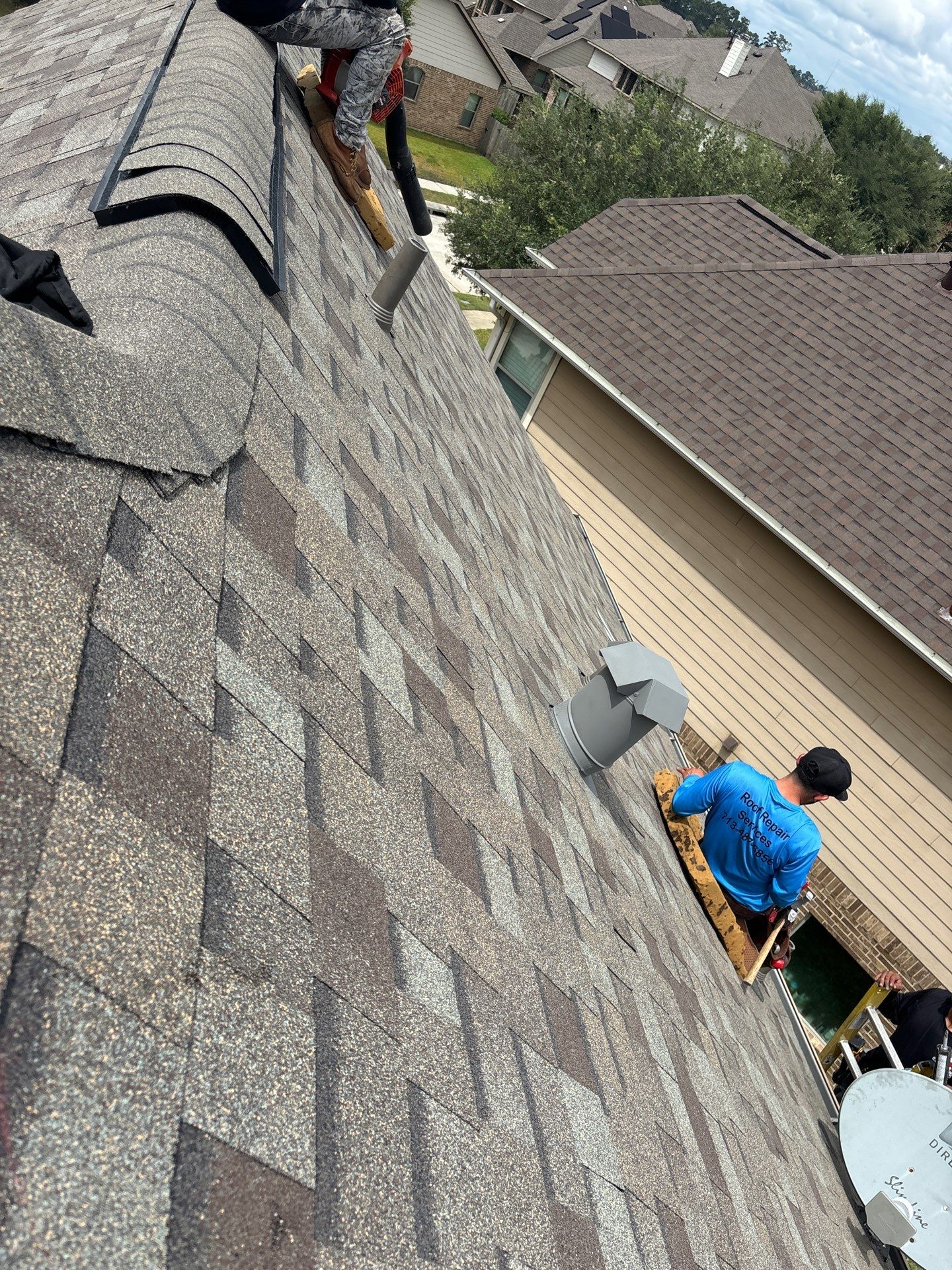 Residential Roofing Installation using Owen's Corning Duration (Lifetime) Shingles by Roof Repair Company