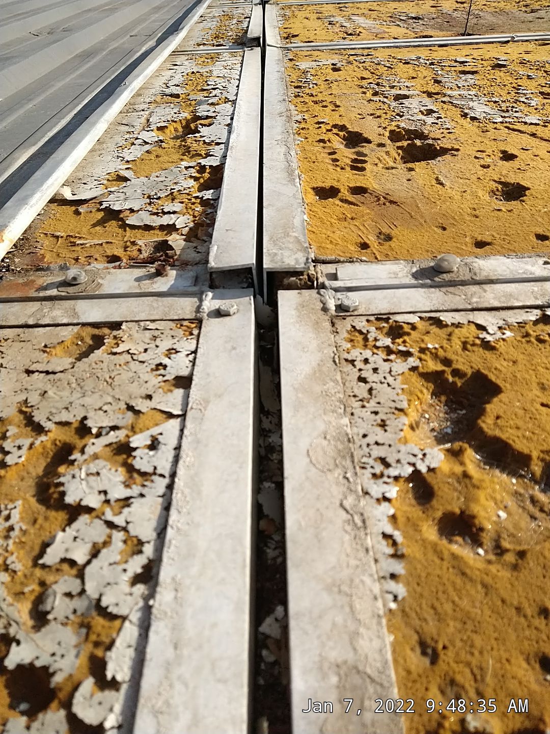 Commercial Roofing Installation using Aluminum Roofing panels by Hostetler Roofing