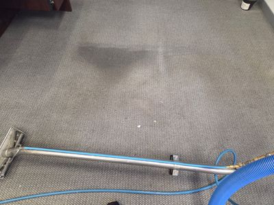 Commercial Carpet Cleaning, Under Desk