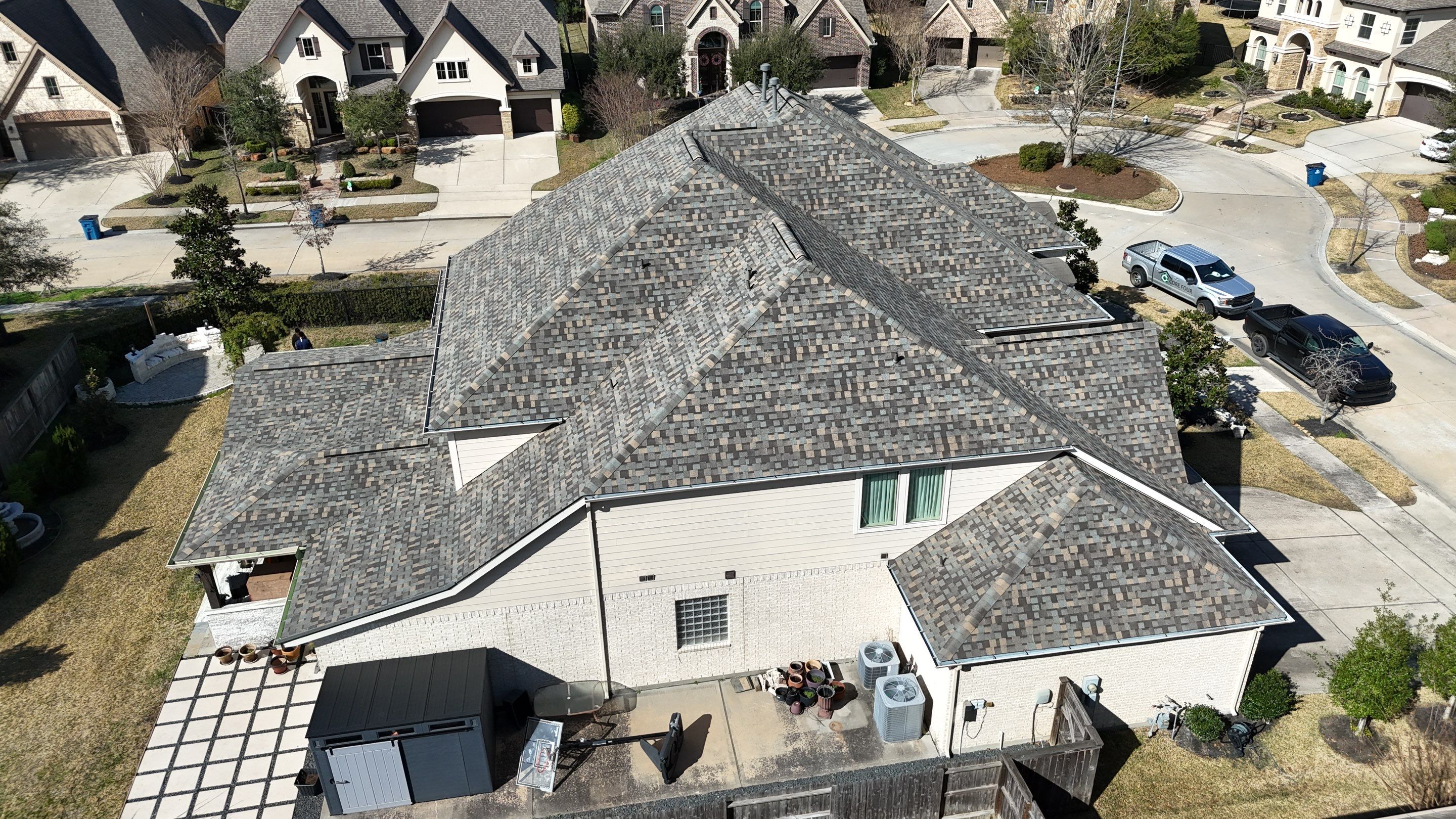 Roof Replacement in Cypress after Customer sustained Hail Damage! by Core Four Roofing