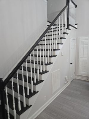 Updated staircase and hallway