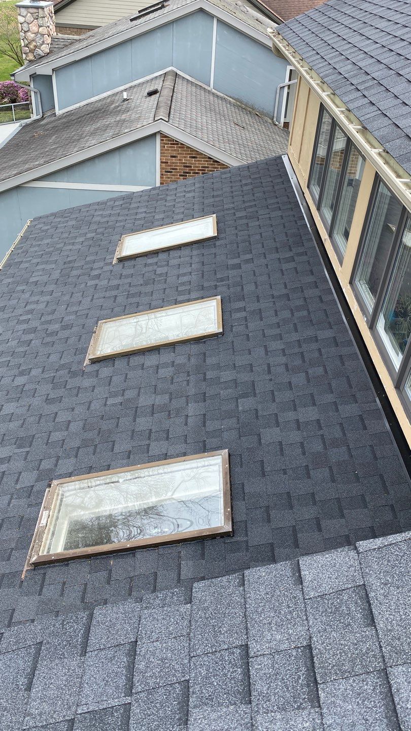 Roof Replacement  Certainteed Landmark Moire Black  by Bloomfield Construction & Restoration