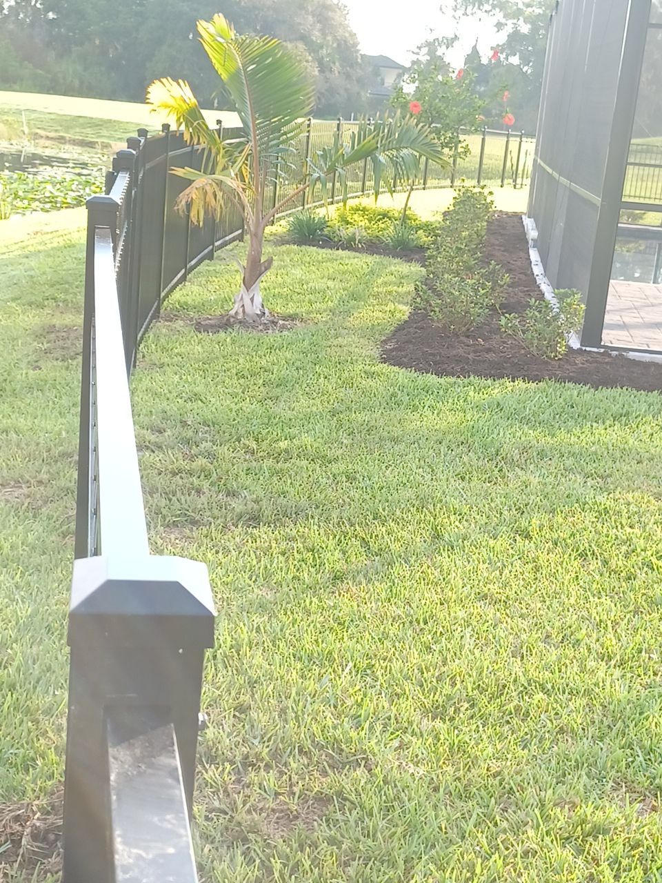 Aluminum Fence Installation using 3 Rail Aluminum Fence by Asap fence and gates, LLC