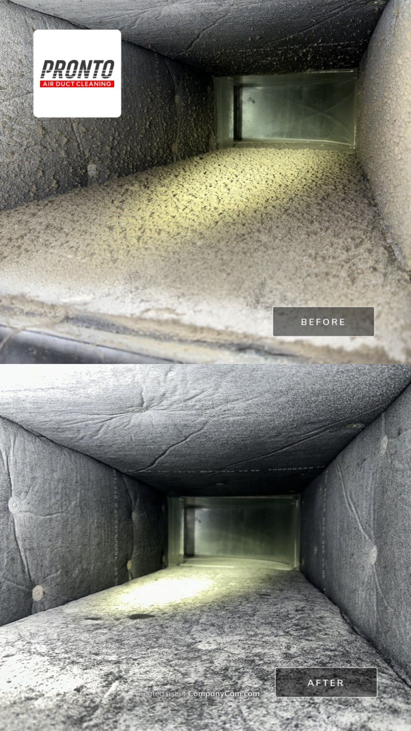 Air duct cleaning using Hypervac by Pronto Air Duct Cleaning