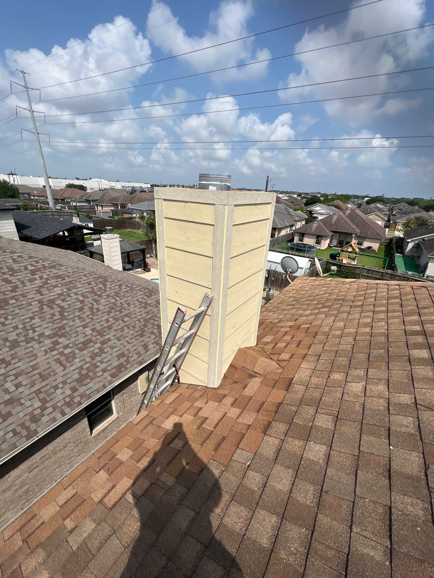 Chimney looks good but its BAD! by Bayfront Roofing and Construction