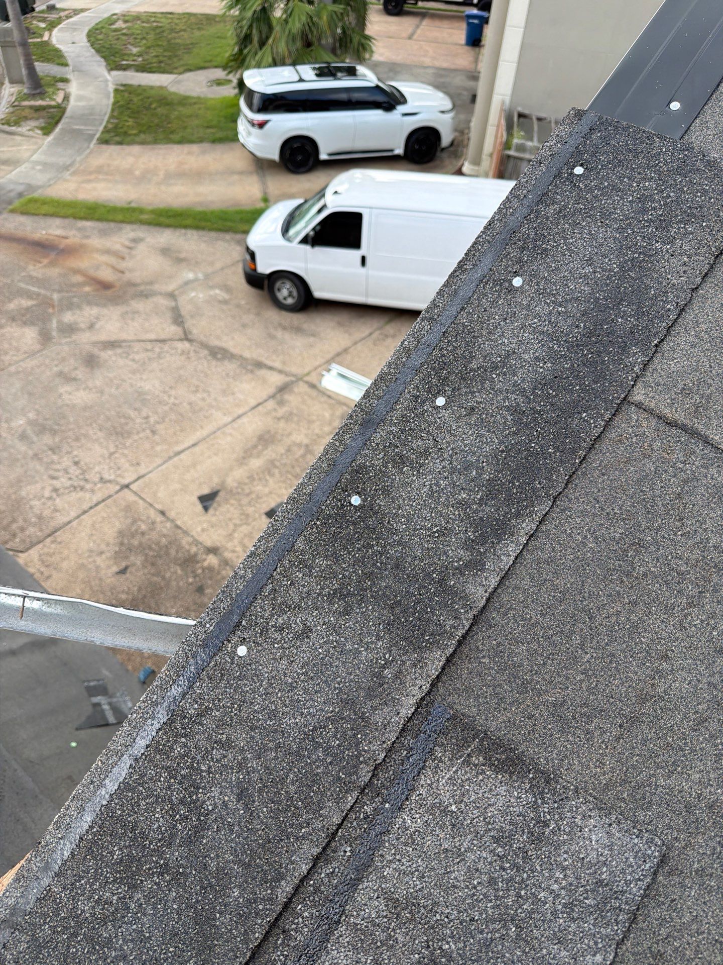 Flashing Stucco above the Roof by Bayfront Roofing and Construction