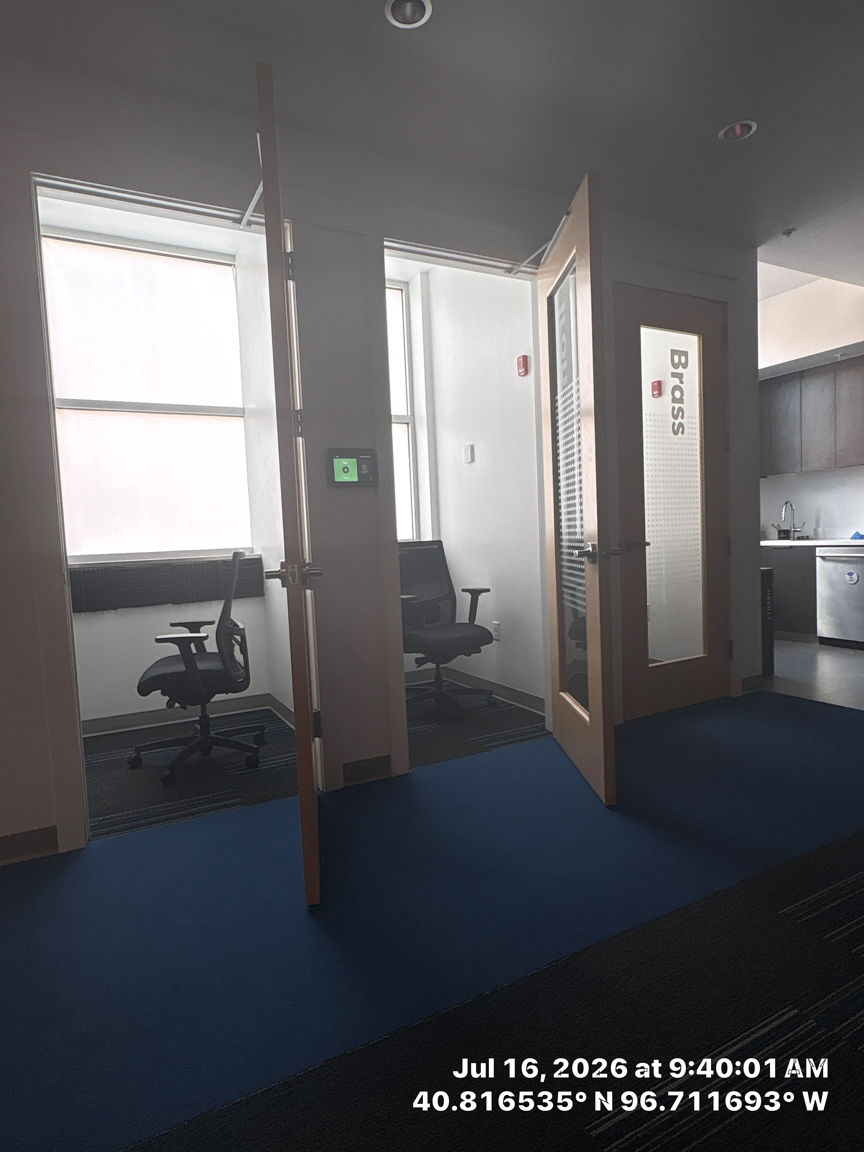 Modern Office Interior Renovation and Acoustic Baffles in Lincoln by CompanyCam Sales Demo