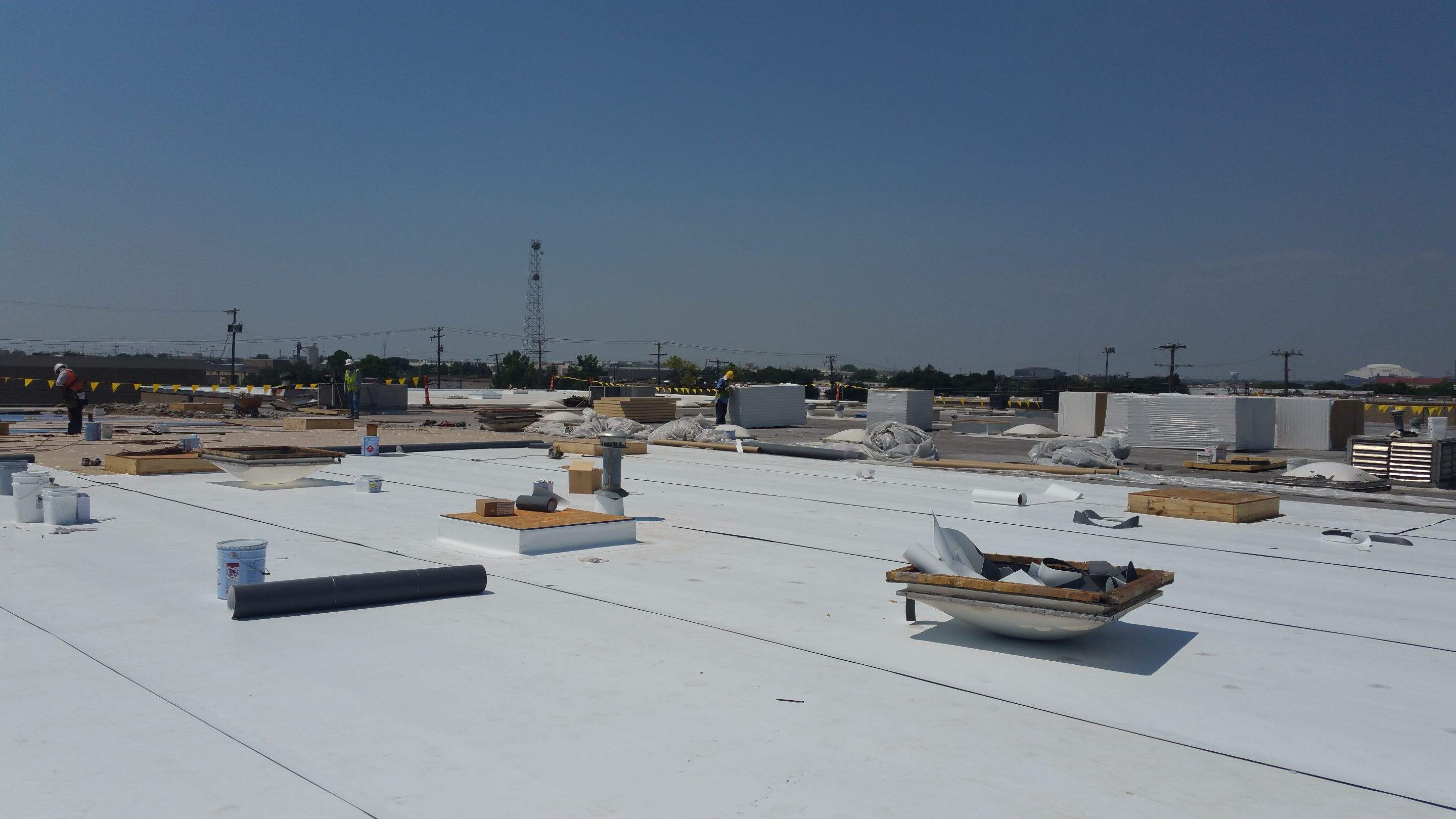 Massive Storm Damage Project - Factory in Arlington by First United Roofing & Construction