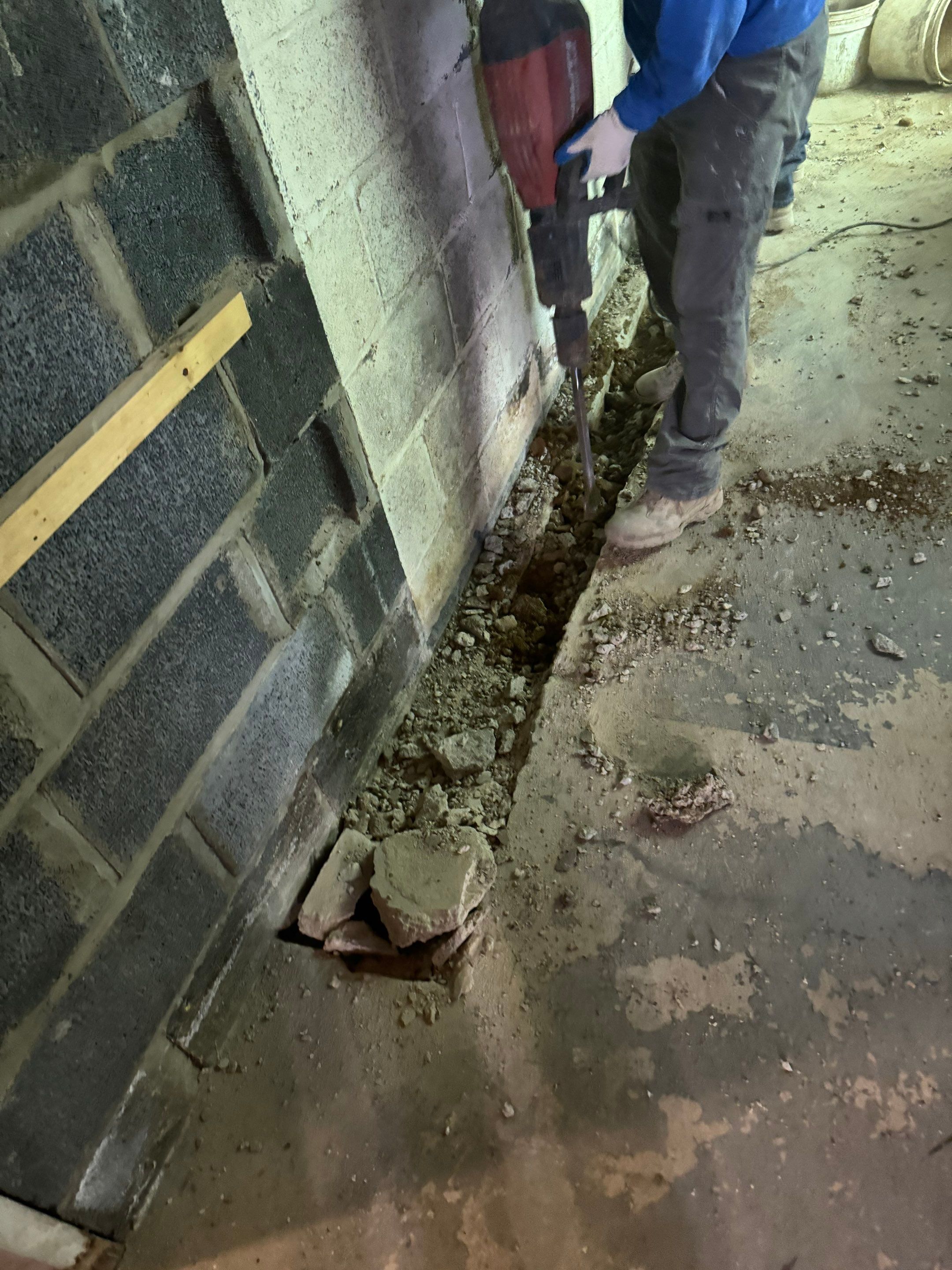 Interior French Drain Washington Township, NJ by Pure Service Pro, LLC 