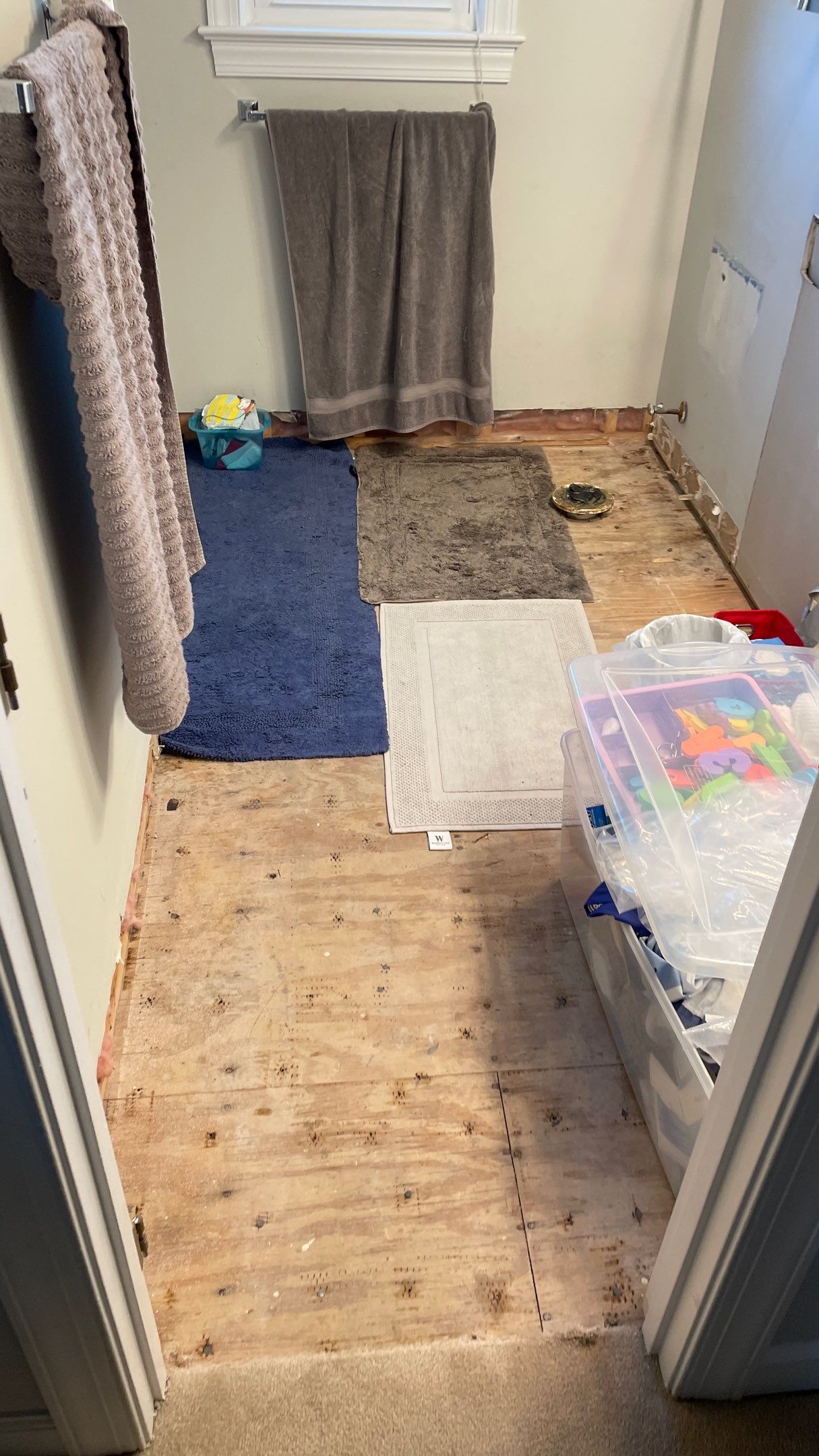 Bathroom Remodel with new Subway Tile Shower by Footprints Floors of Coastal Carolina