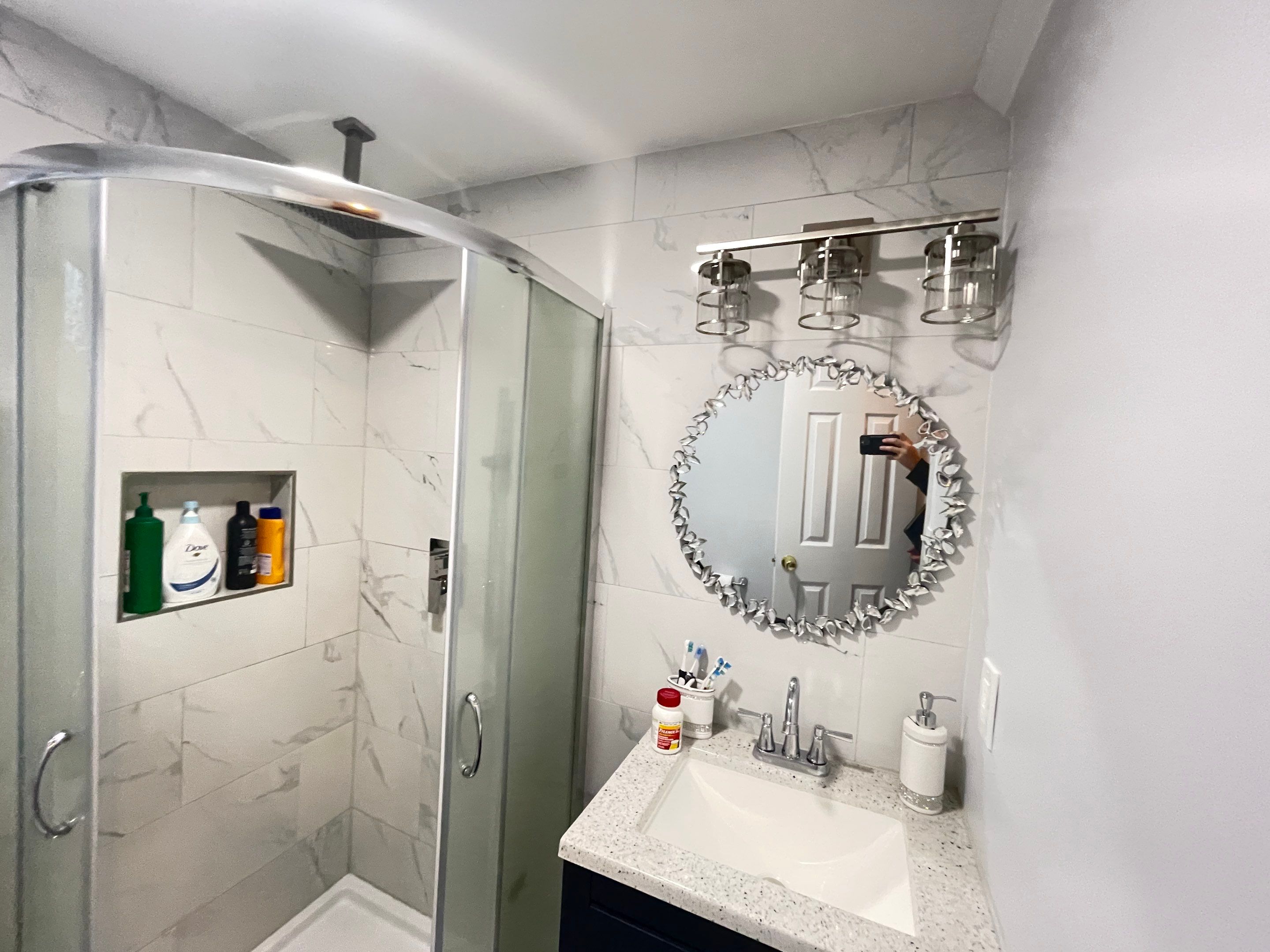 Bathroom Remodel using Tile by Home Concepts Construction