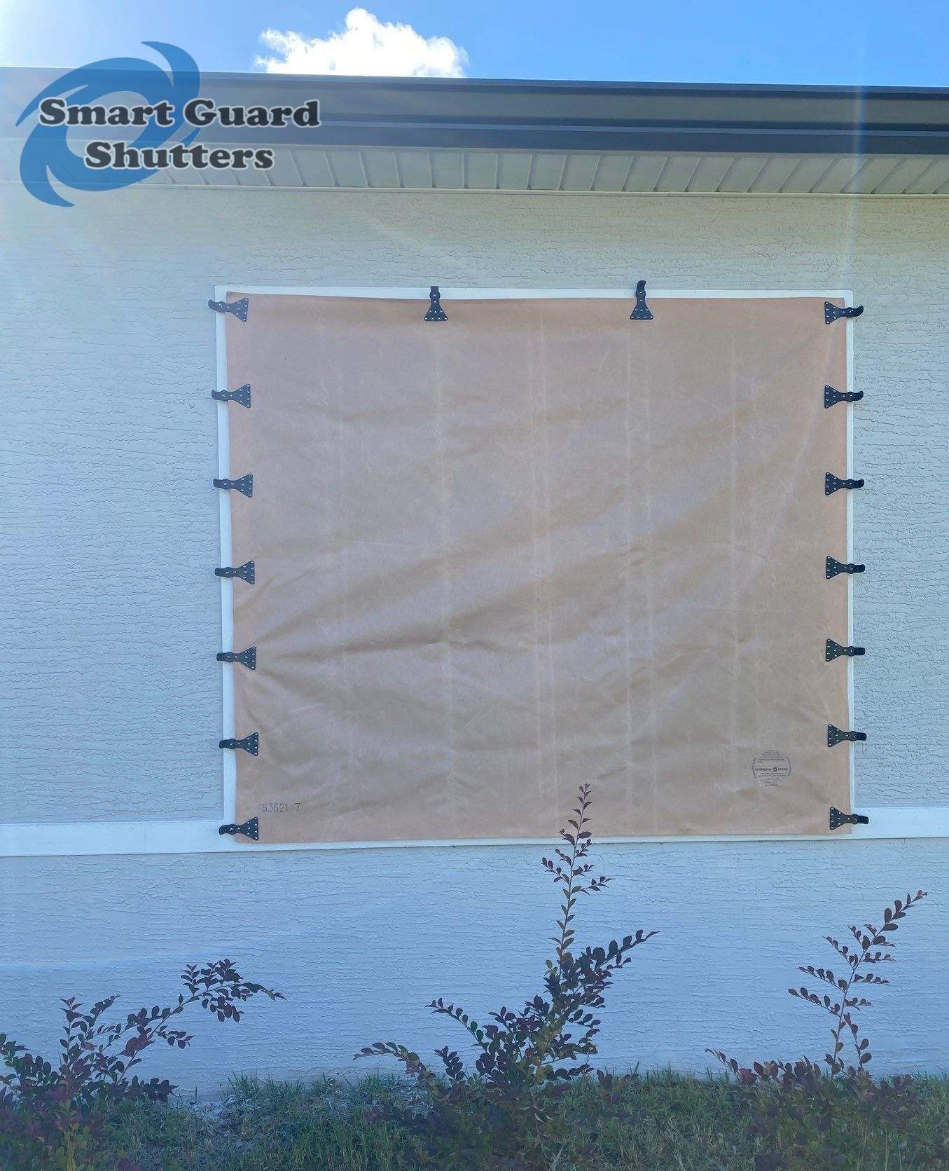 Hurricane Fabric in Tan by Smart Guard Shutters