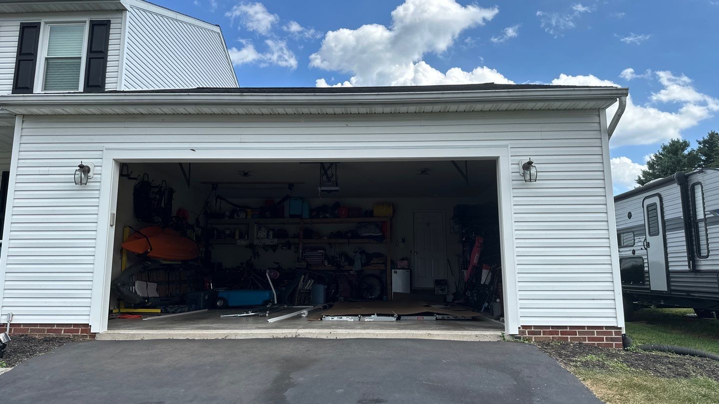 Garage Door Trim Replacement and Moisture Damage Repair in Shrewsbury, PA by Bealing Roofing & Exteriors