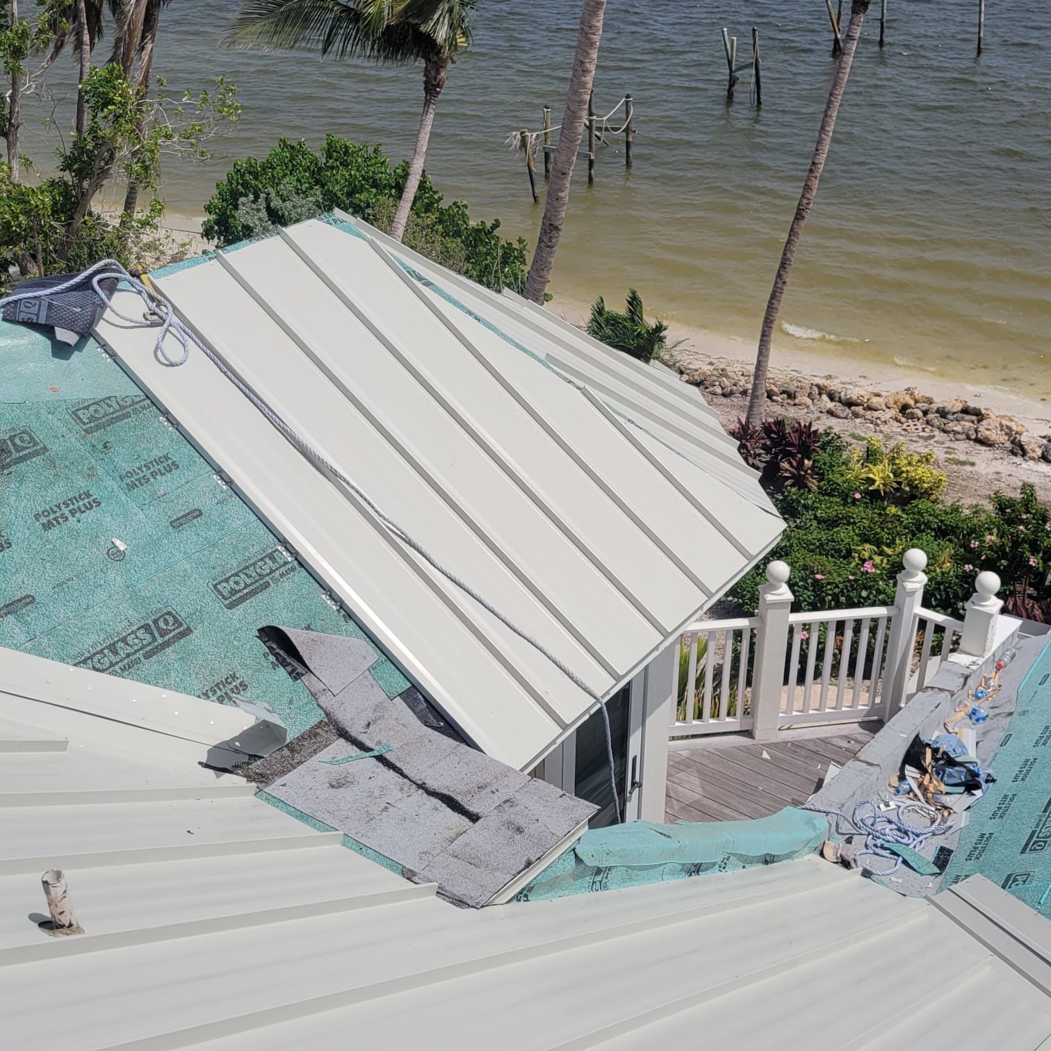 Sanibel Island Standing Seam Roof Replacement by Four Peaks Roofing