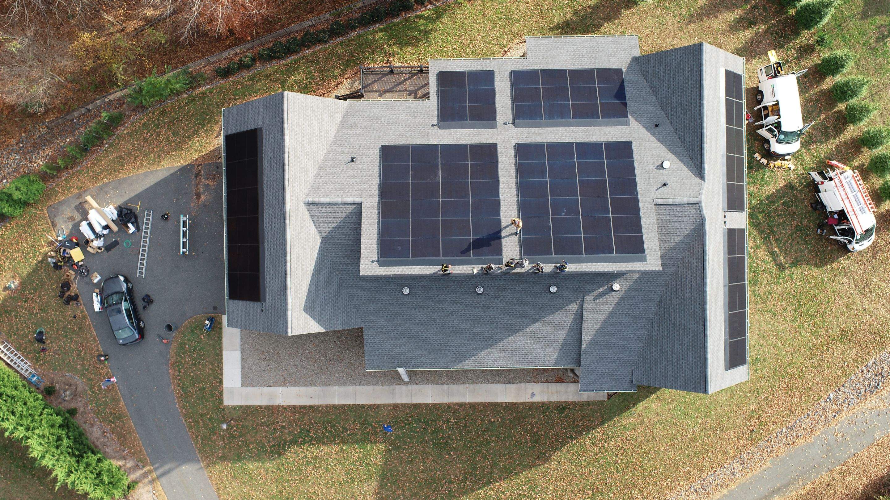 Solar Roof using GAF Decotech integrated panels by American Home Contractors
