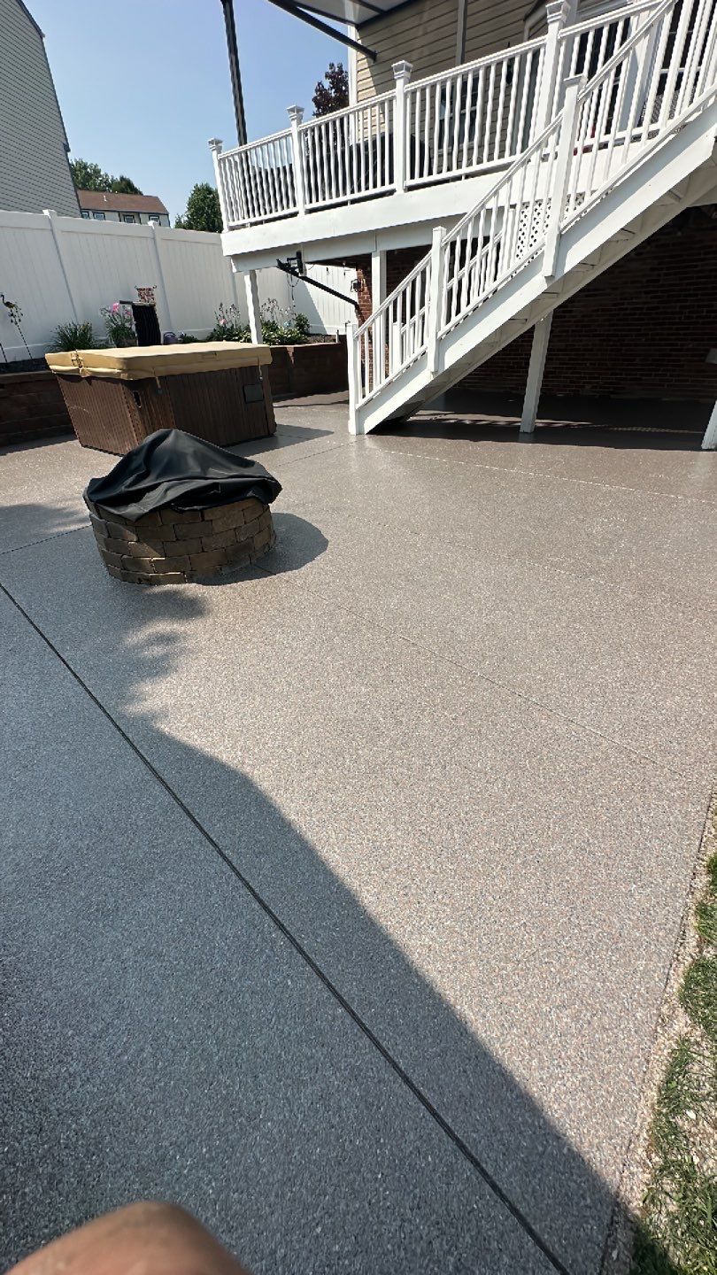 Large Patio Project in Imperial by Floors in a Day, Inc