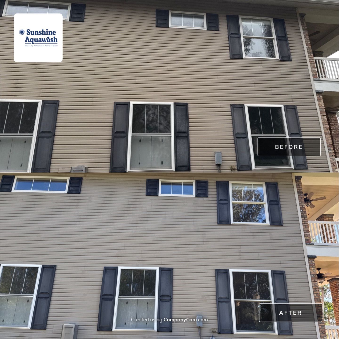 2-Story House Wash and Garage Pressure Washing in Palmetto, FL by Sunshine AquaWash