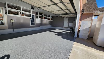 Garage transformation using Wombat flake