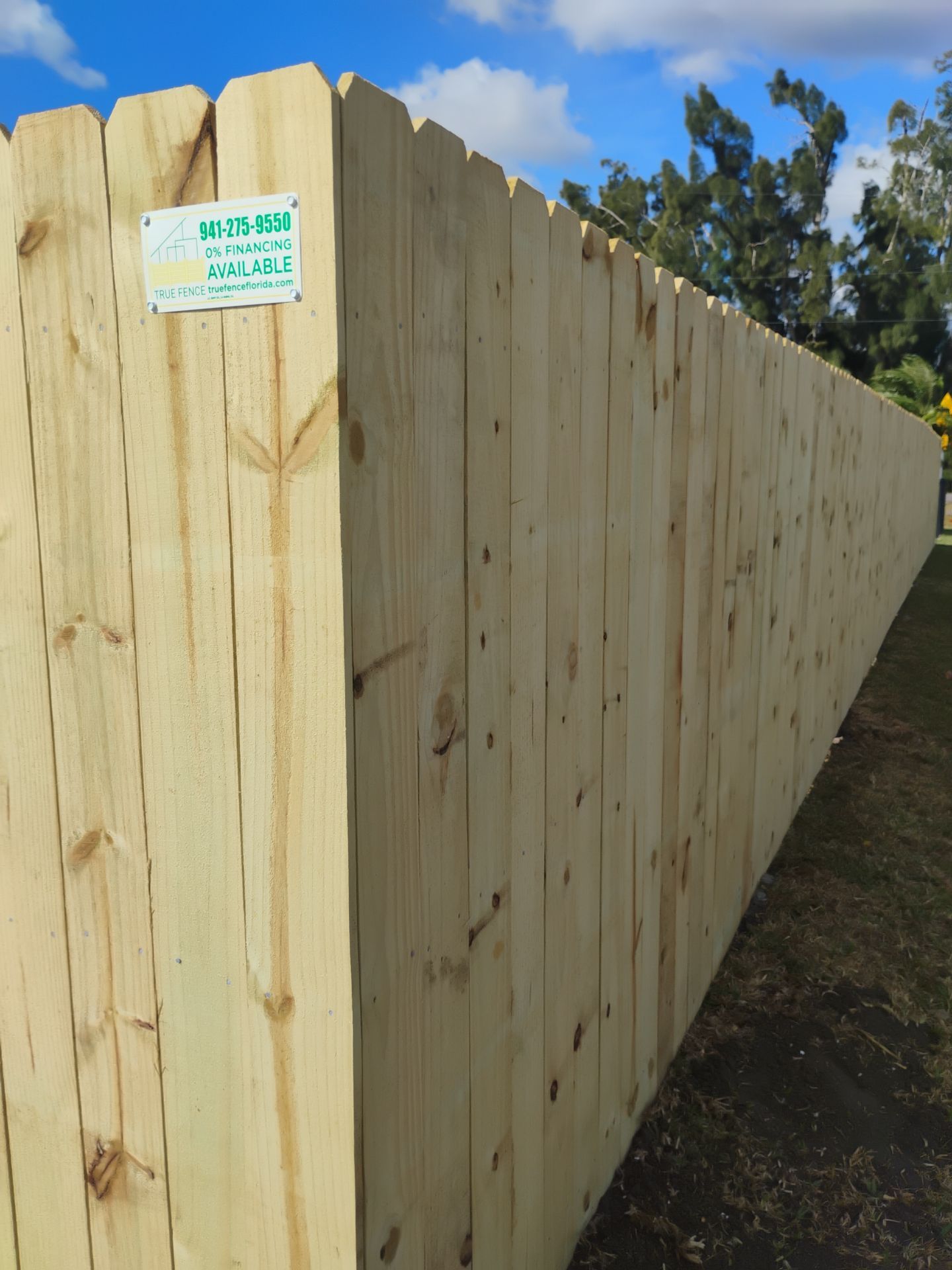 Wood and Chain Link Fence in Port Charlotte by True Fence LLC