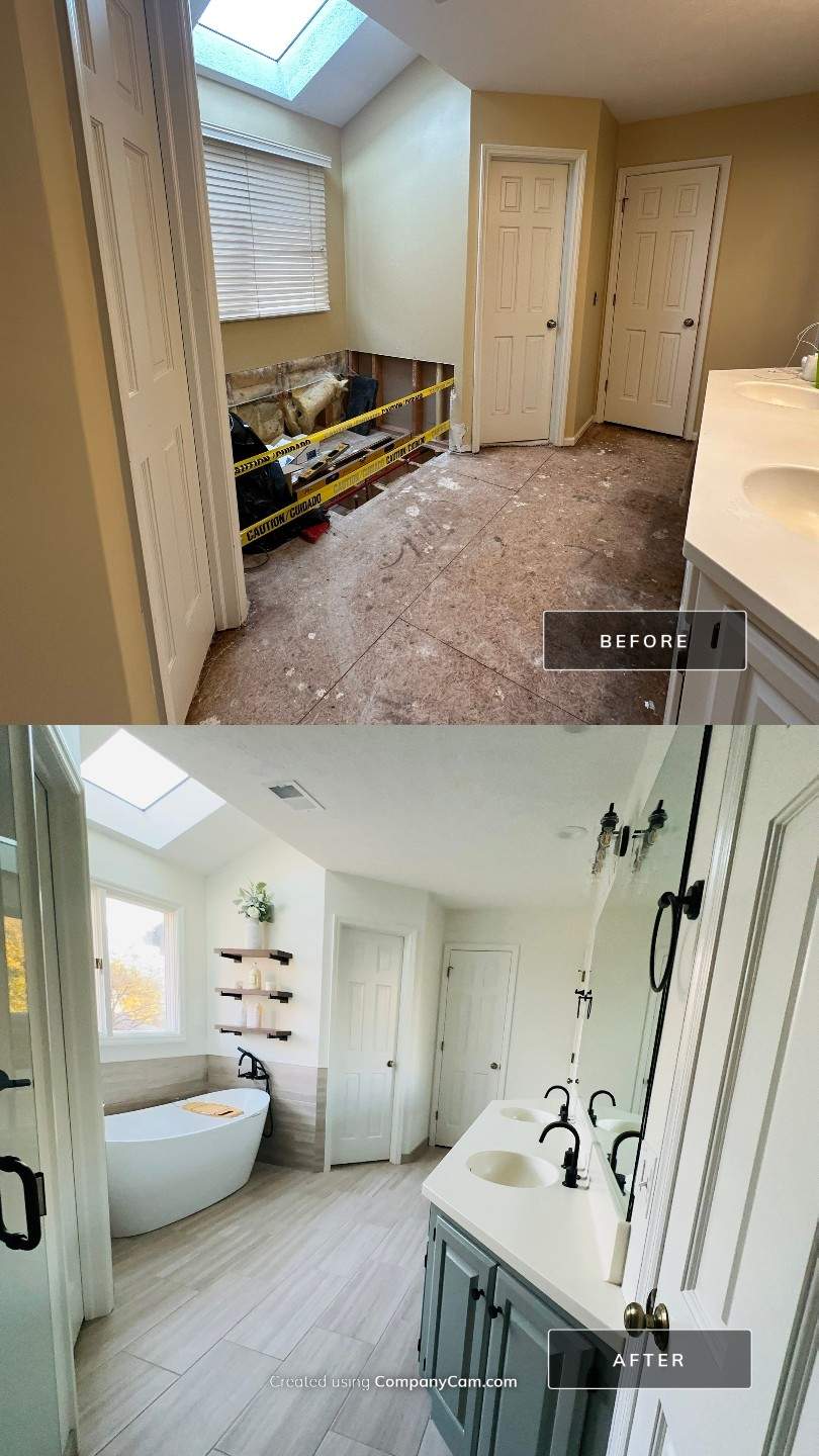 West Omaha Spa-Style Primary Bath Refresh by Bennett Design + Build