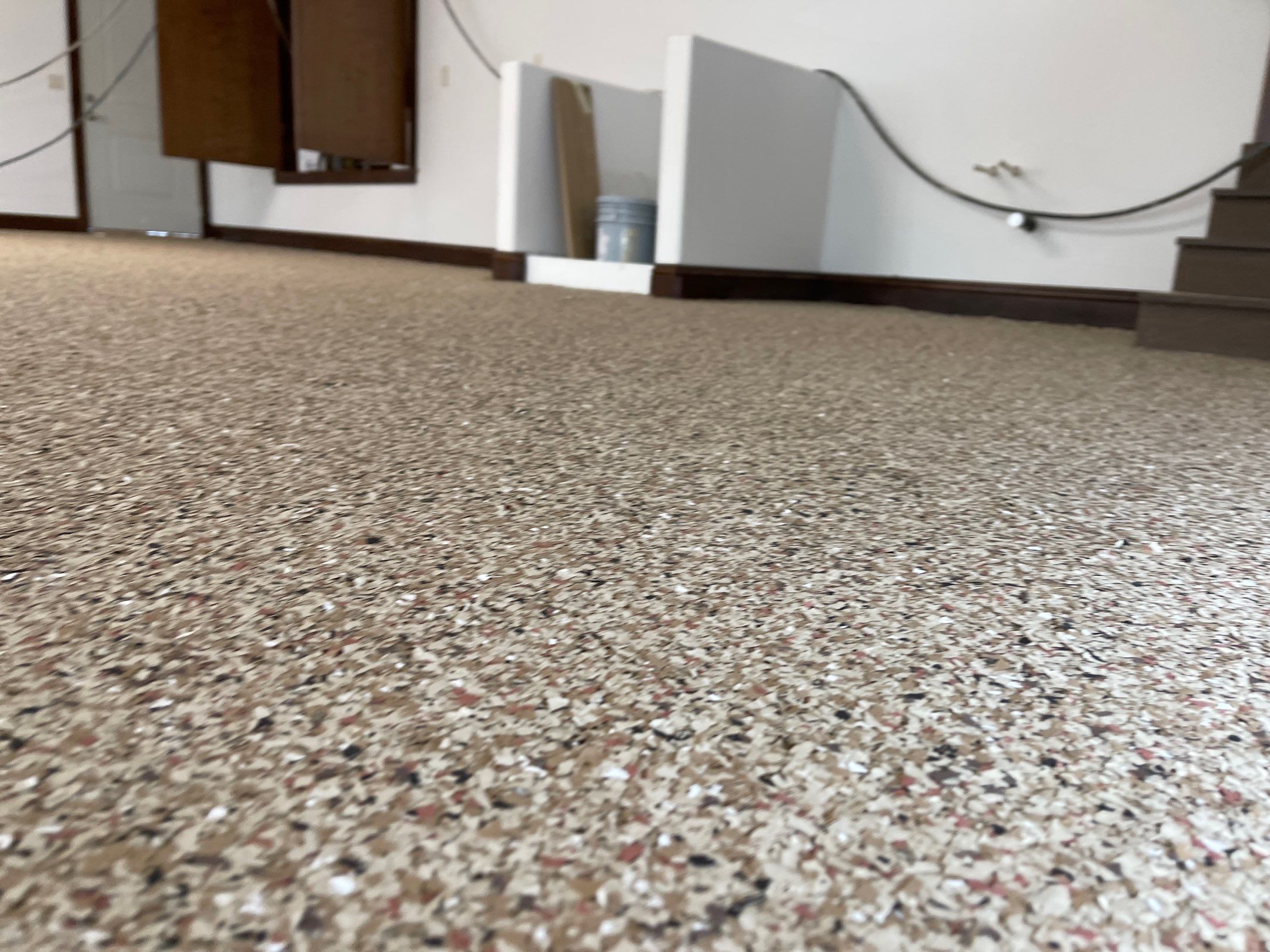 Garage Transformation using Pecan by Croc Coatings, LLC