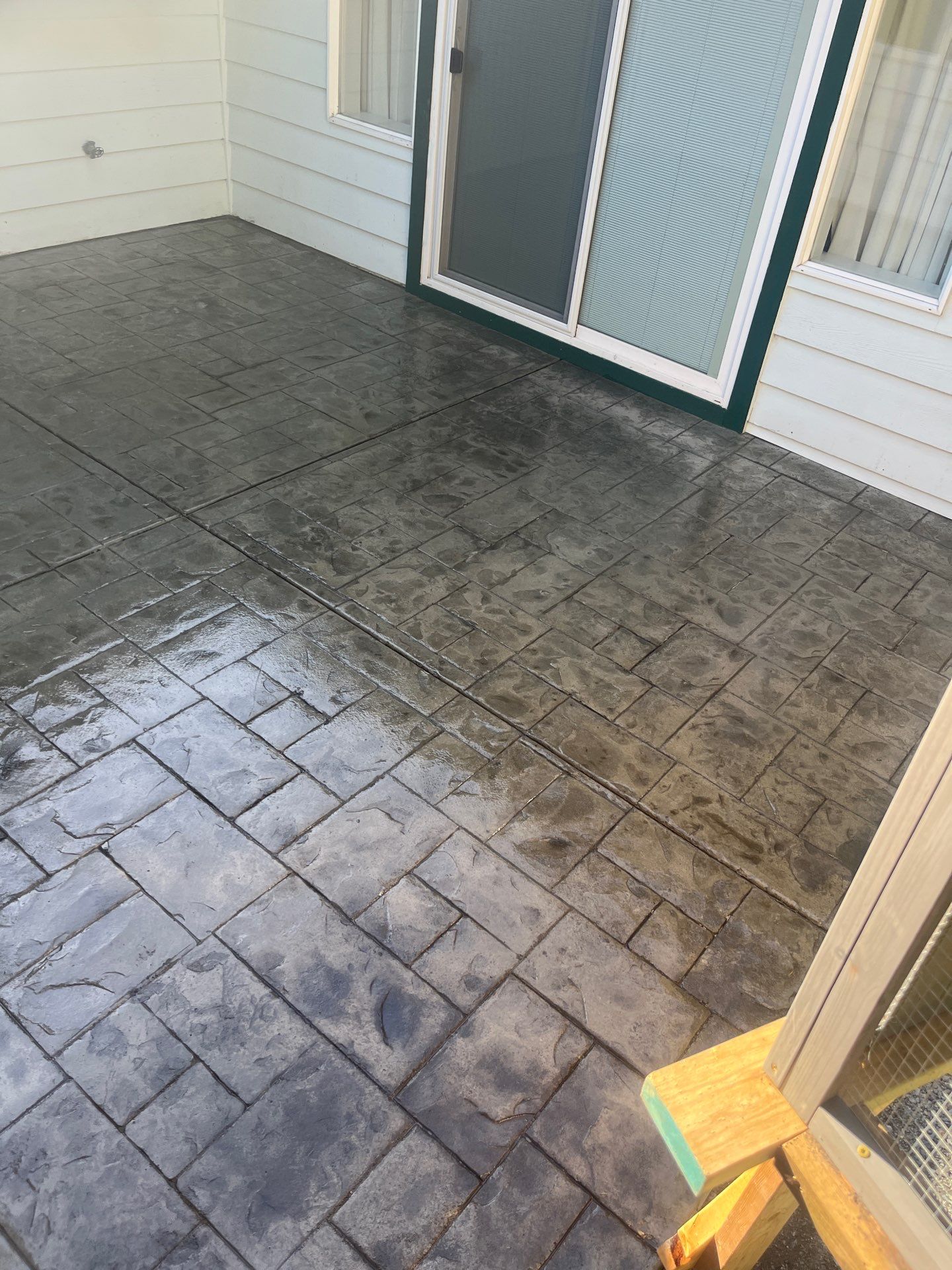 Stamped Concrete Patio and Driveway | Edmonds  by Jireh Asphalt & Concrete Inc 