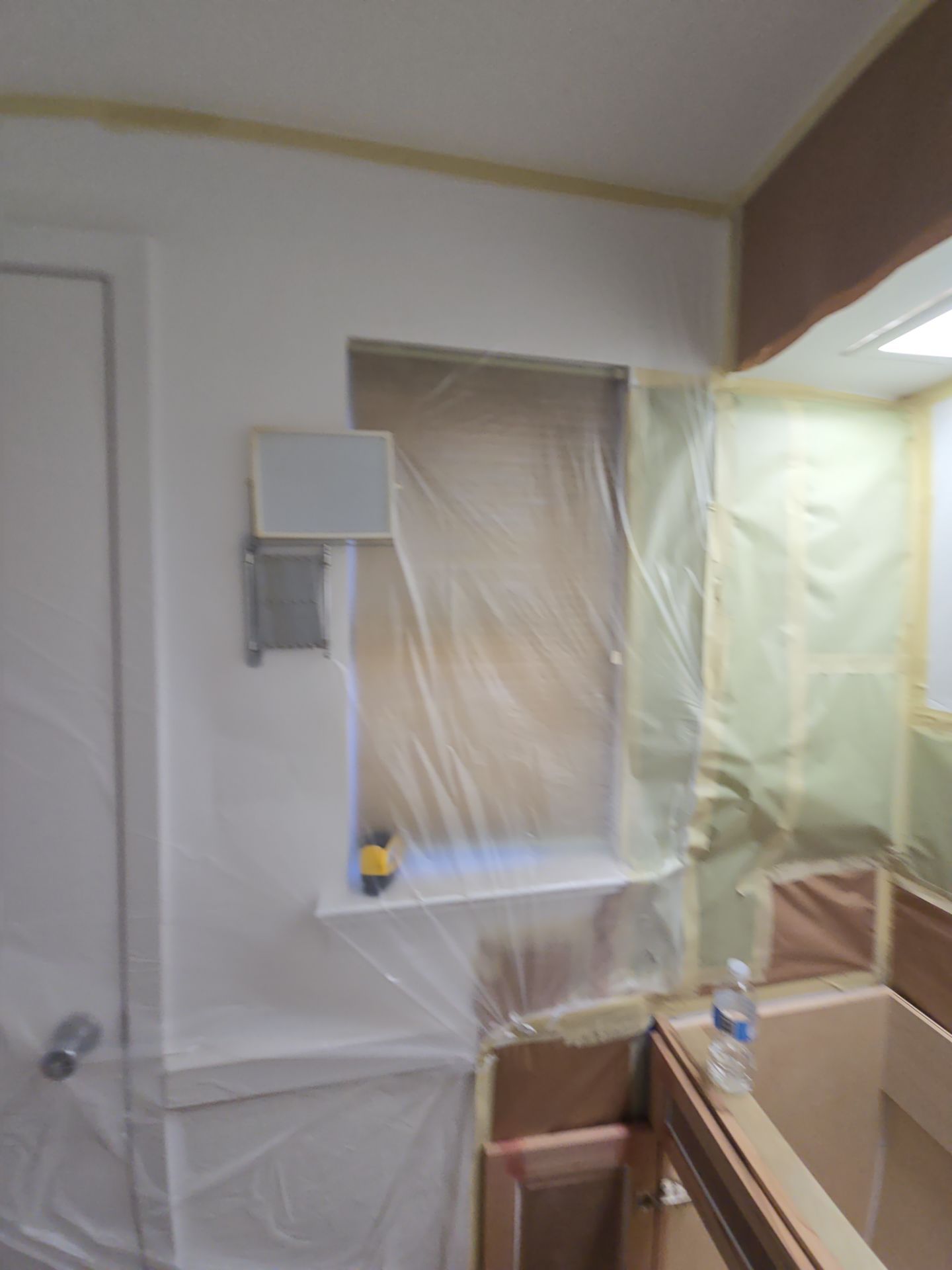 Reconstruction of bathroom after mold remediation by SLM General Contractors & Roofing