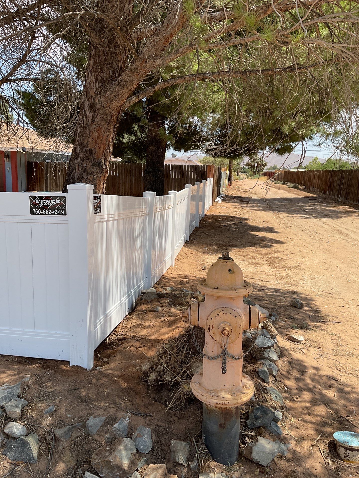 Fence Installation using Vinyl by Fence Guys Inc. 
