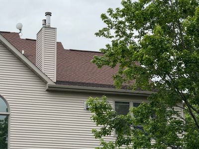 Turtle Shell gutter protection installation in Pearl City, IL 61062, photograph 2