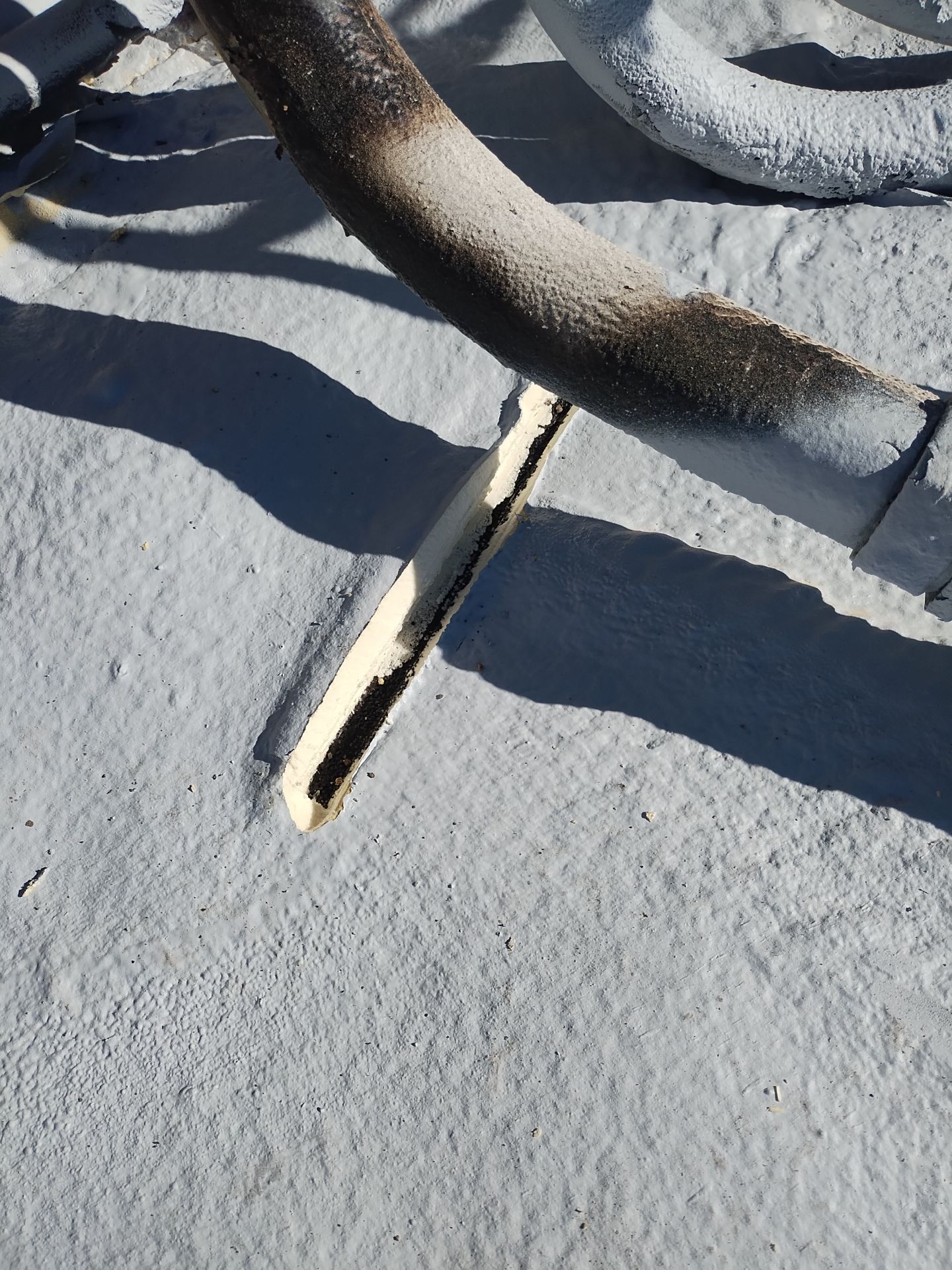 Spray foam and coatings using General Coatings acrylic coatings and spray foam by Straight Edge Roofing Inc